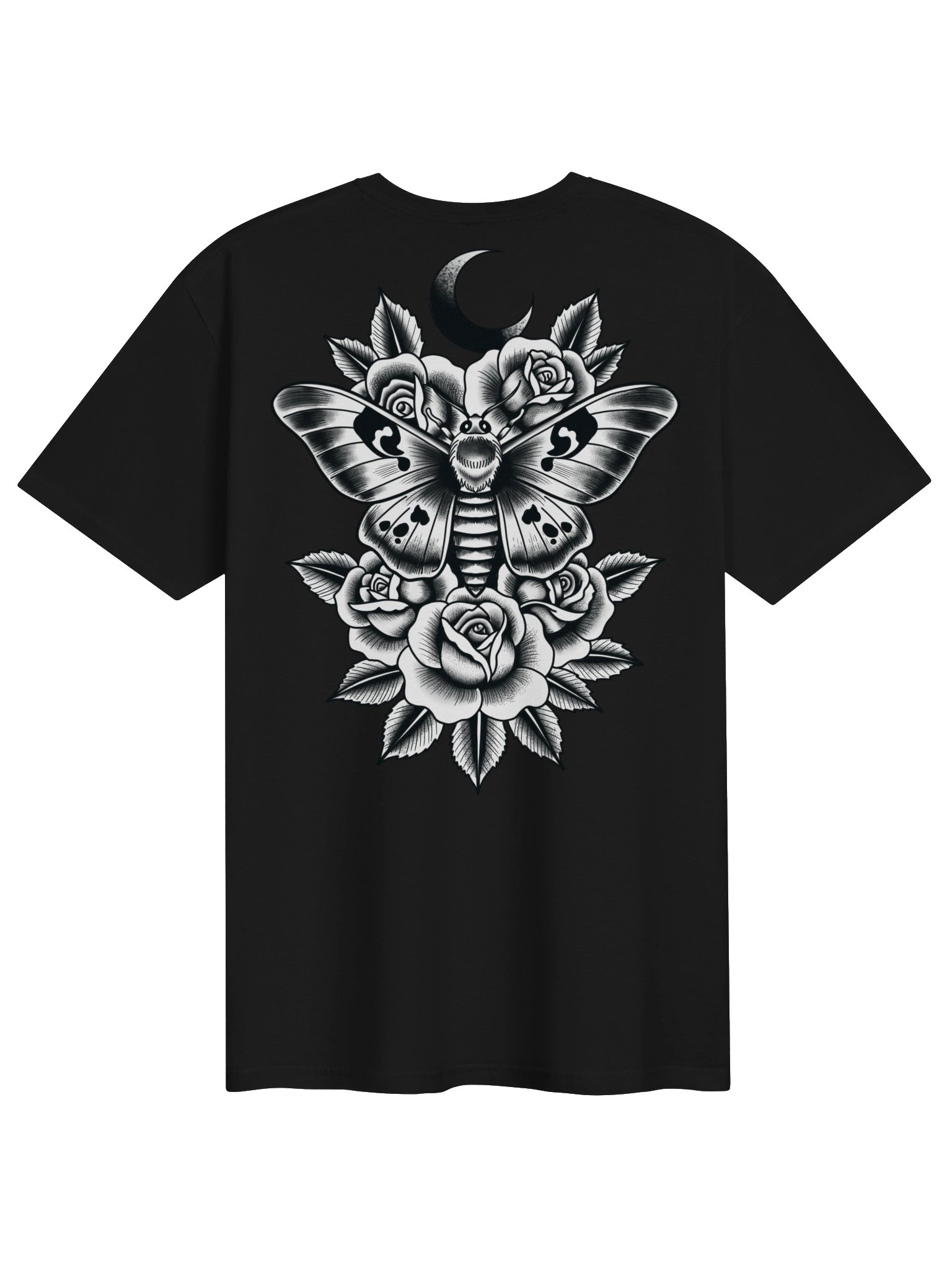 Moth Tattoo Style Unisex T Shirt product image (1)