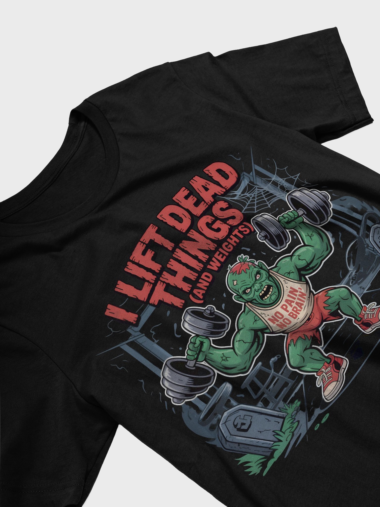No Pain, No Brain Zombie Tee product image (3)