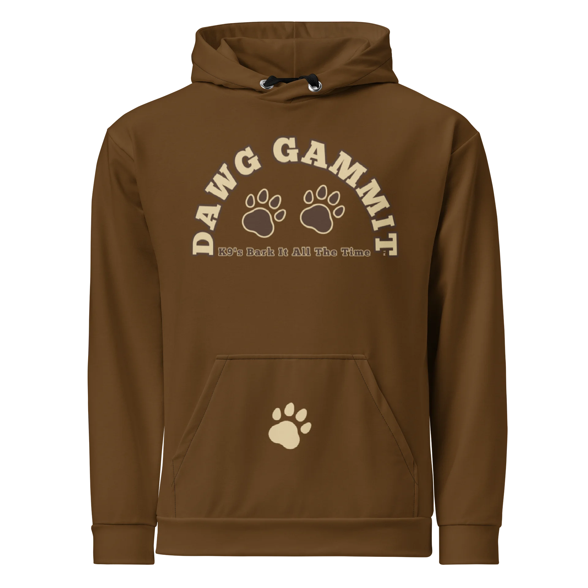 DAWG GAMMIT™ Female Golden Retriever Brown Hoodie Nobody Moves product image (1)