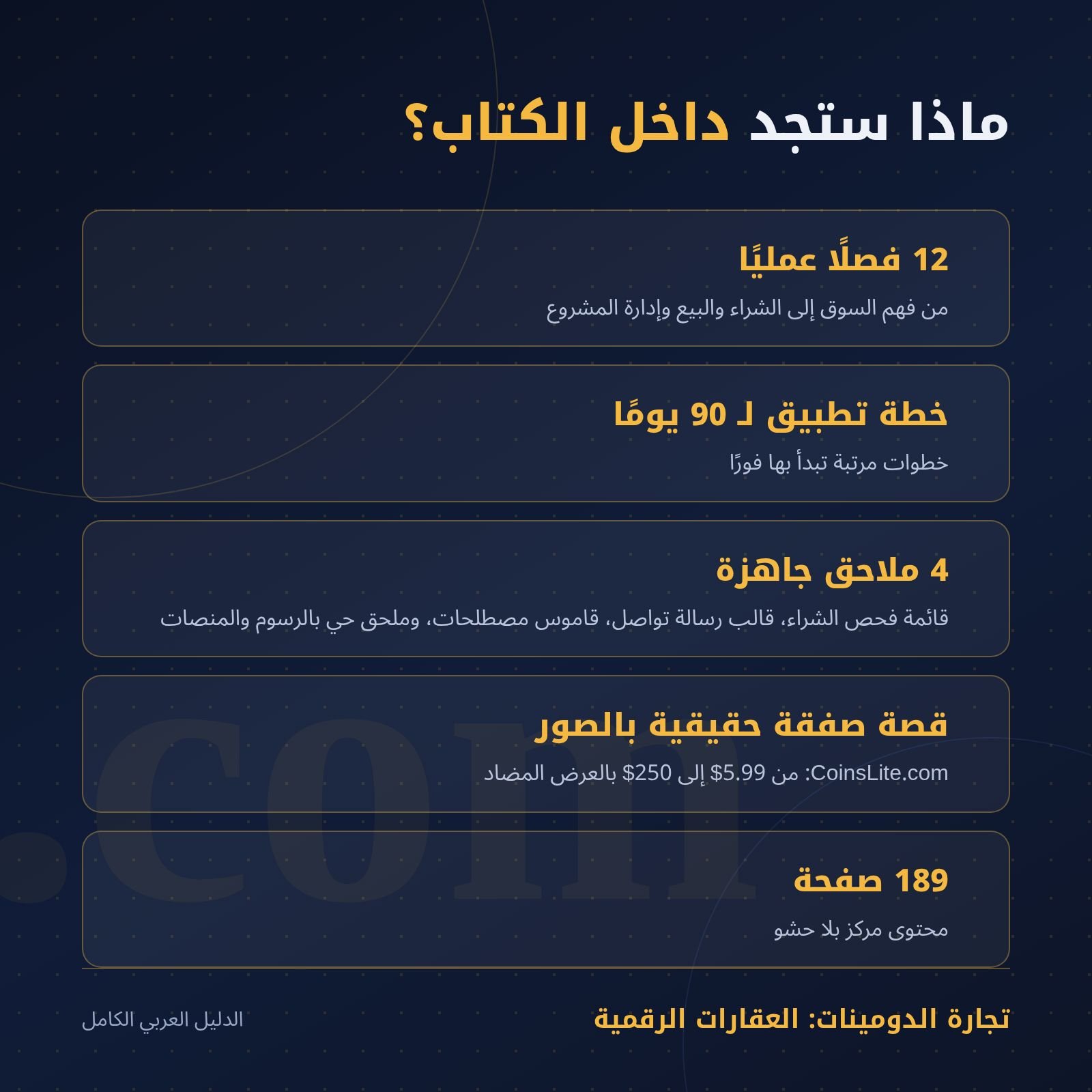 تجارة الدومينات: العقارات الرقمية | الدليل العربي الكامل product image (9)