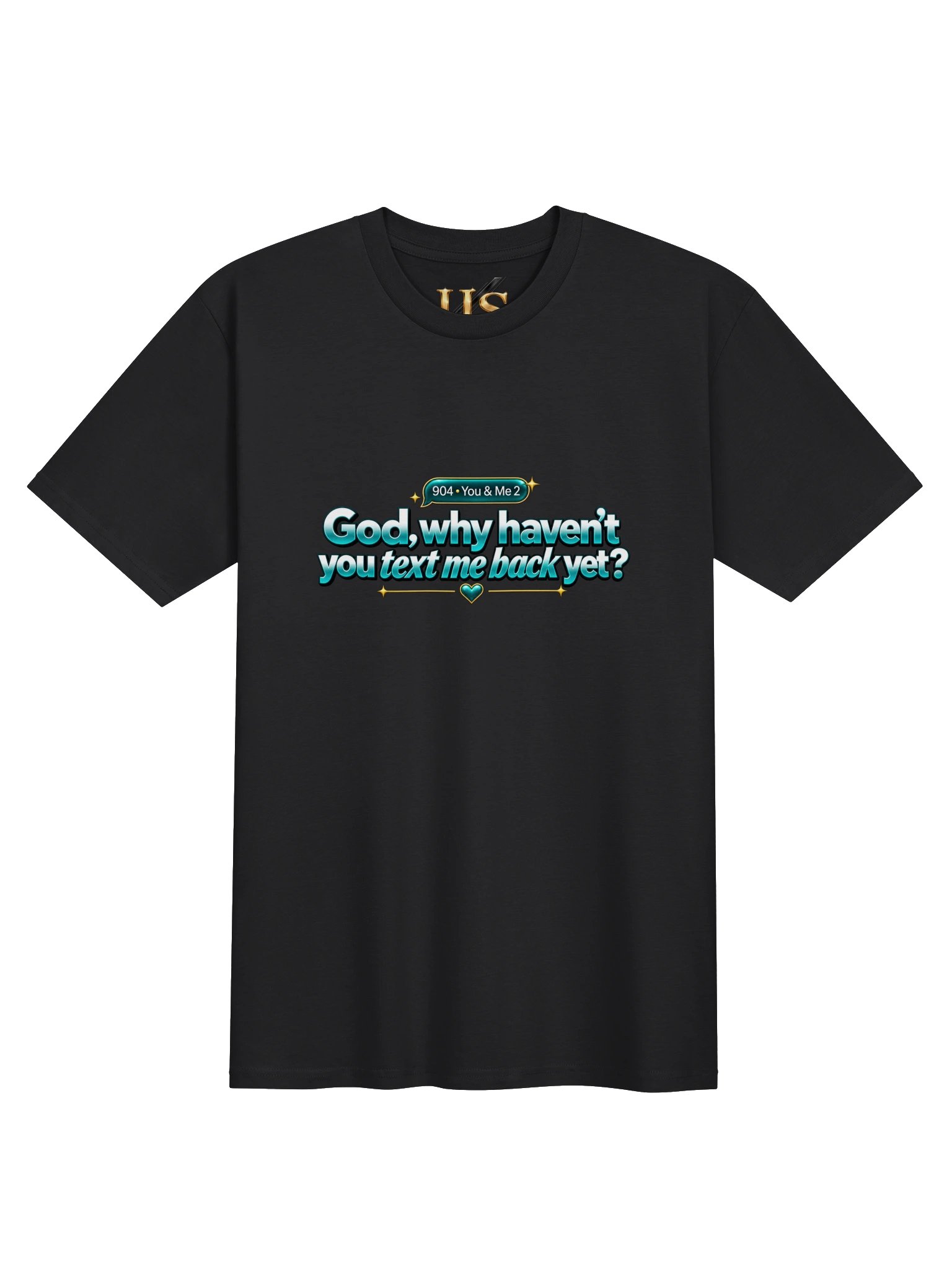 904 You & Me 2 God — Through Jesus Black T-Shirt product image (1)