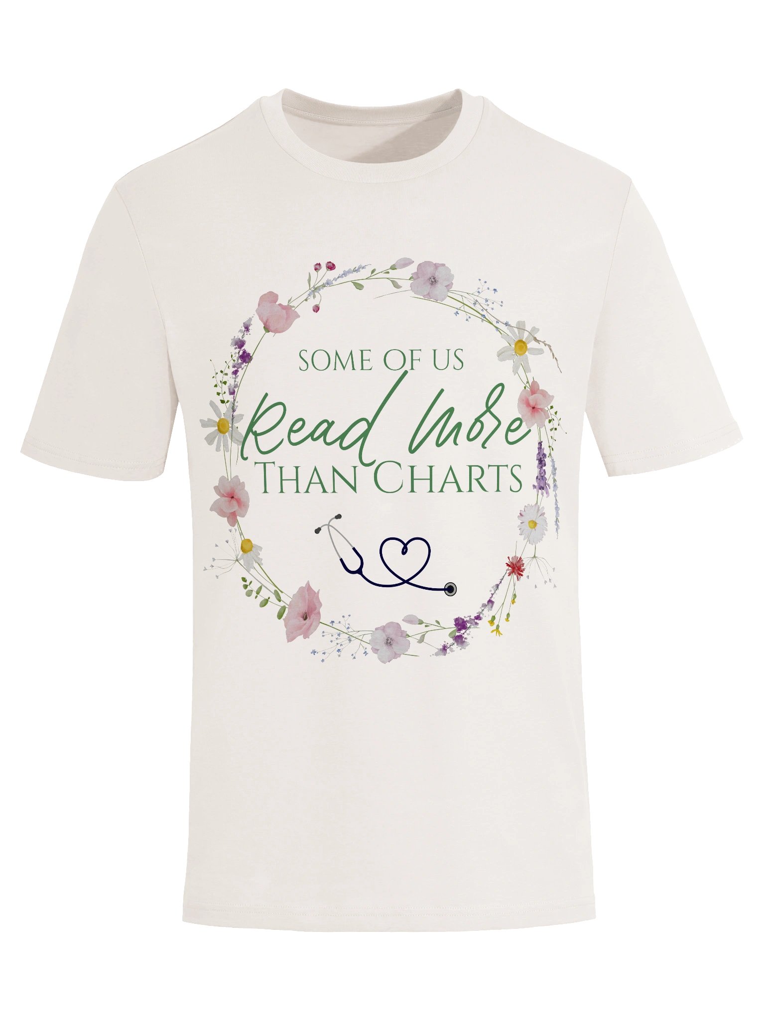 Some Of Us Read More Than Charts Organic Tee - product image (5)
