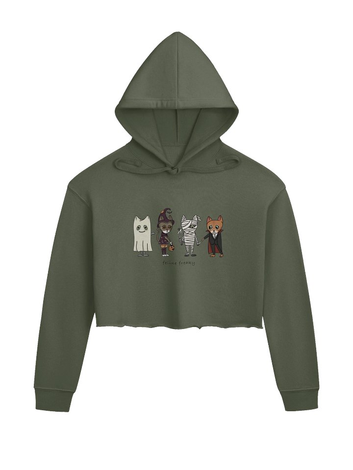 Feline Freaky Crop Hoodie product image (1)