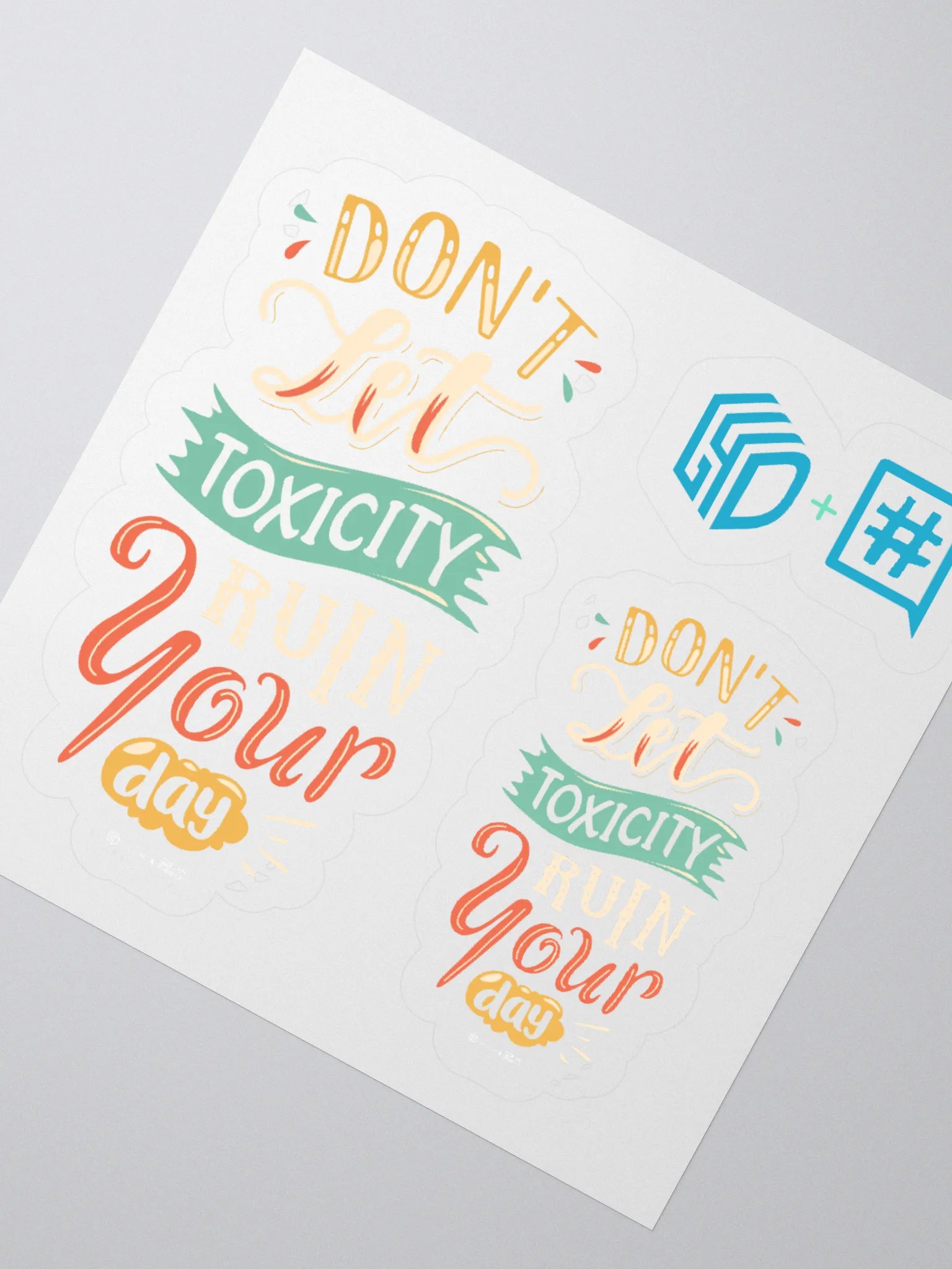 Don't Let Toxicity Ruin Your Day Stickers product image (4)