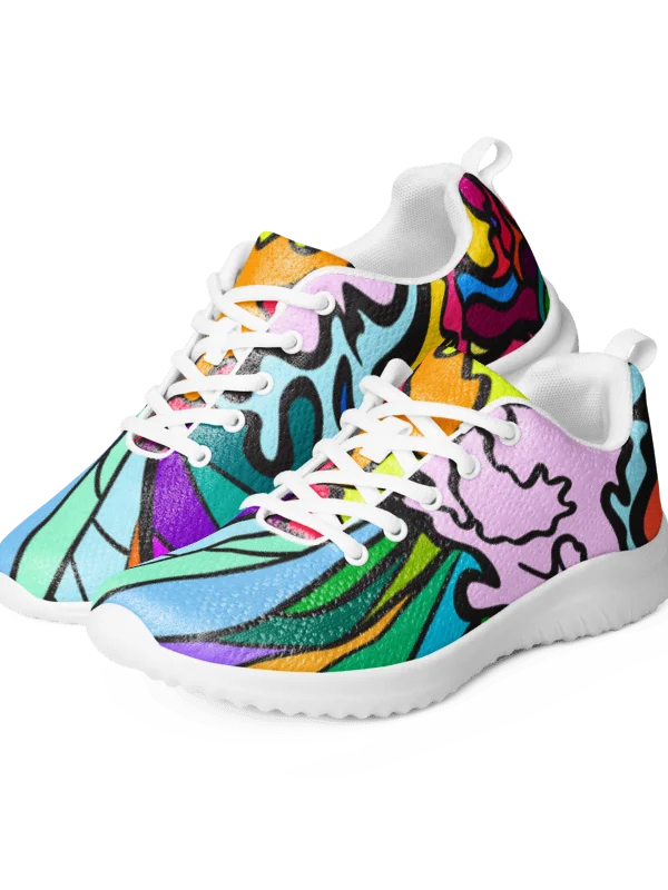 Vibrant Fusion Men's Sneakers - Wave at Sunset product image (3)