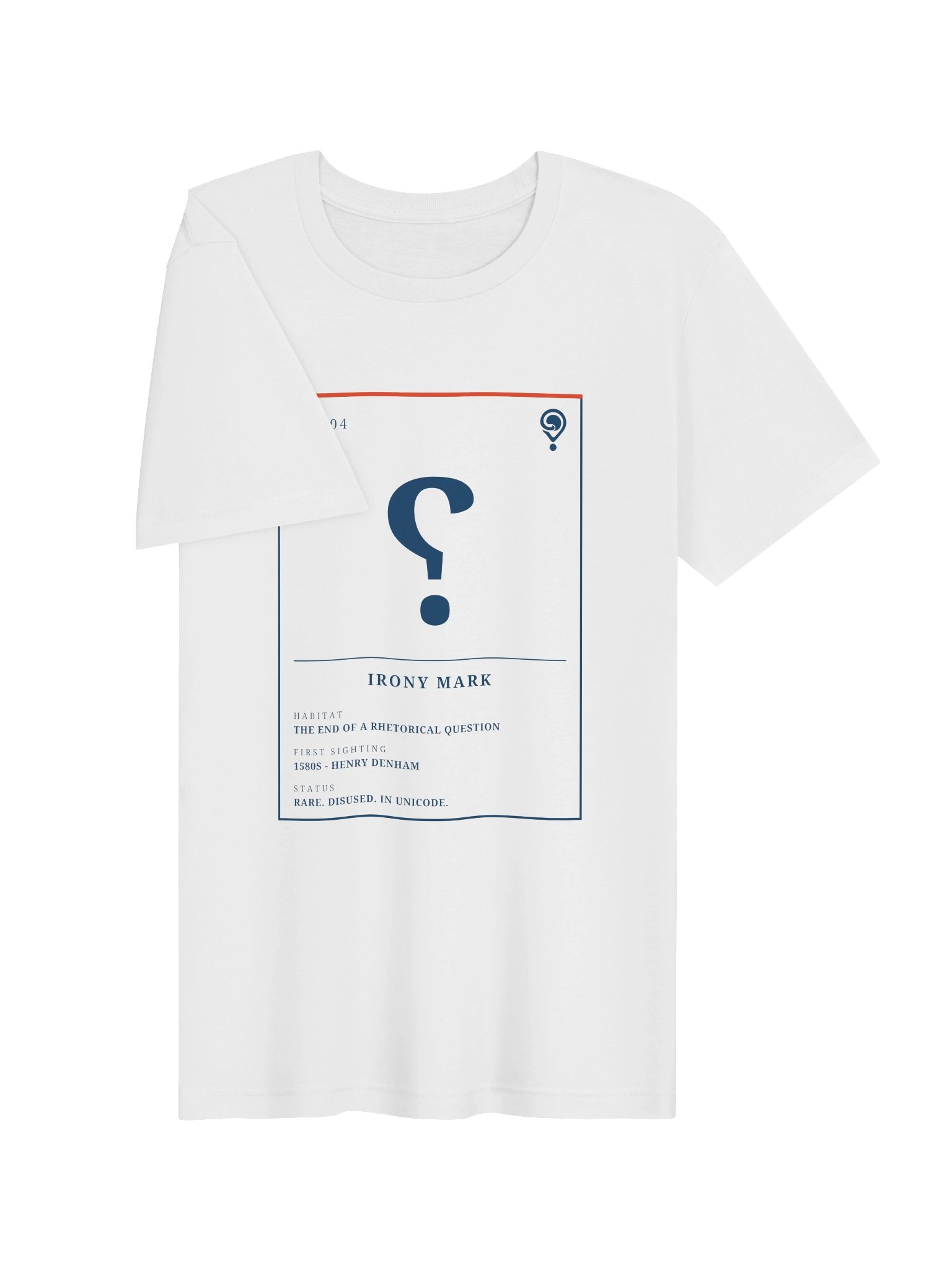No. 04 Irony Mark Tee (White) | Field Guide Specimen Series product image (3)