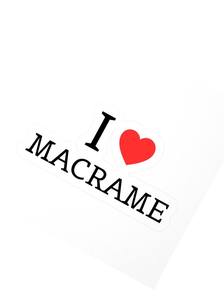 I love macrame Sticker product image (2)