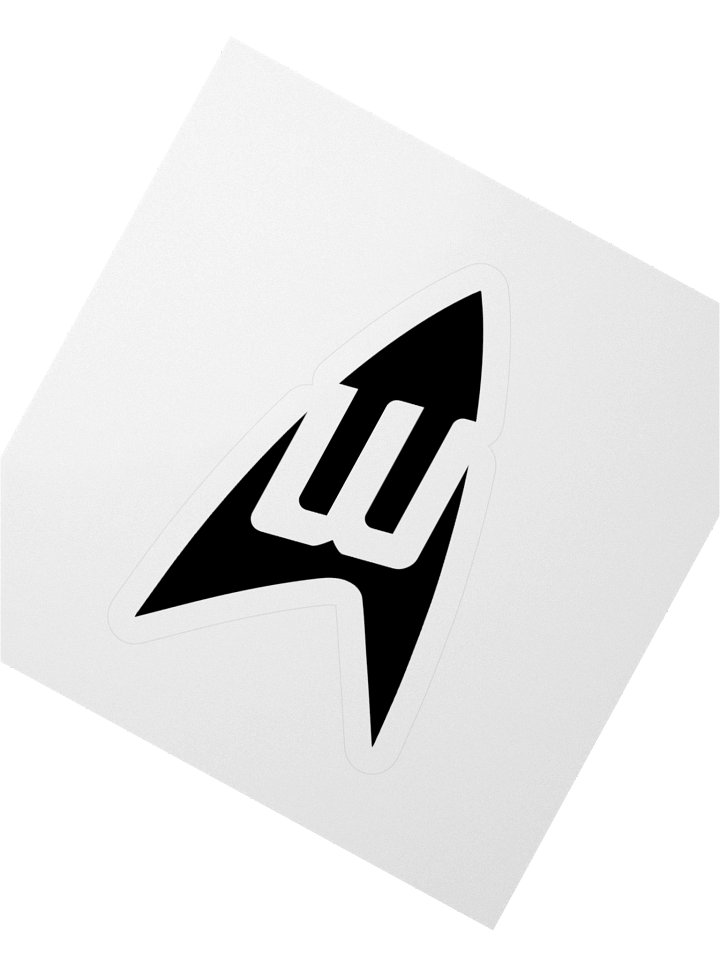 B&W Delta Sticker product image (4)