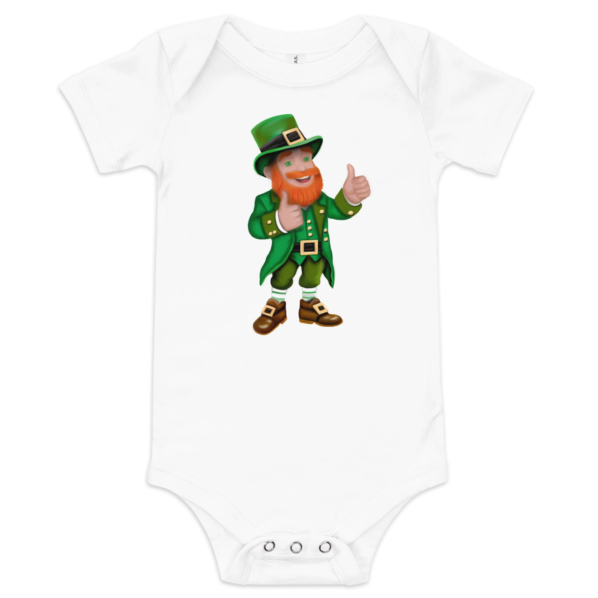 "Leprechaun" Baby Short Sleeve One Piece product image (4)