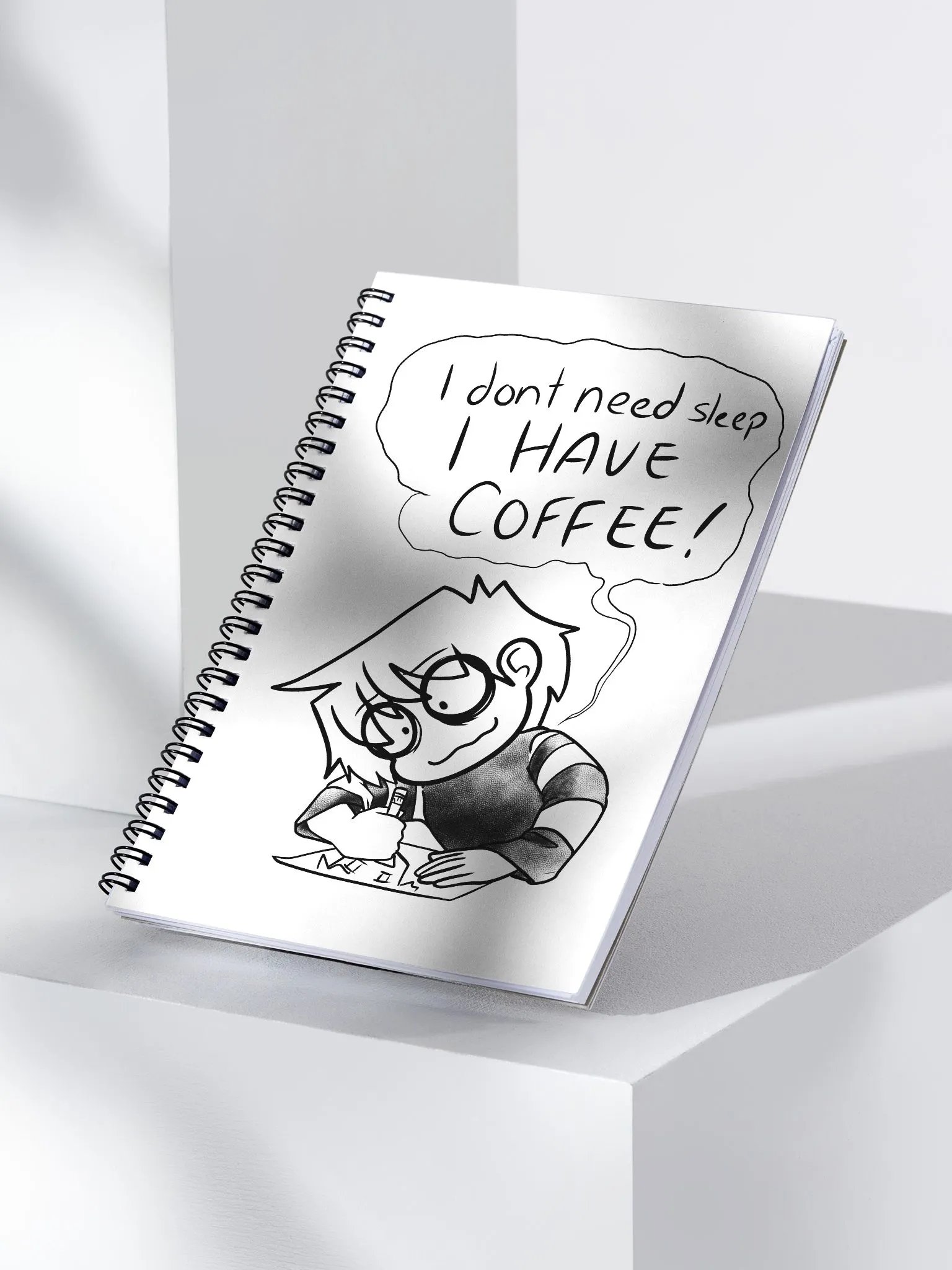 Caffine Spiral Notebook product image (3)