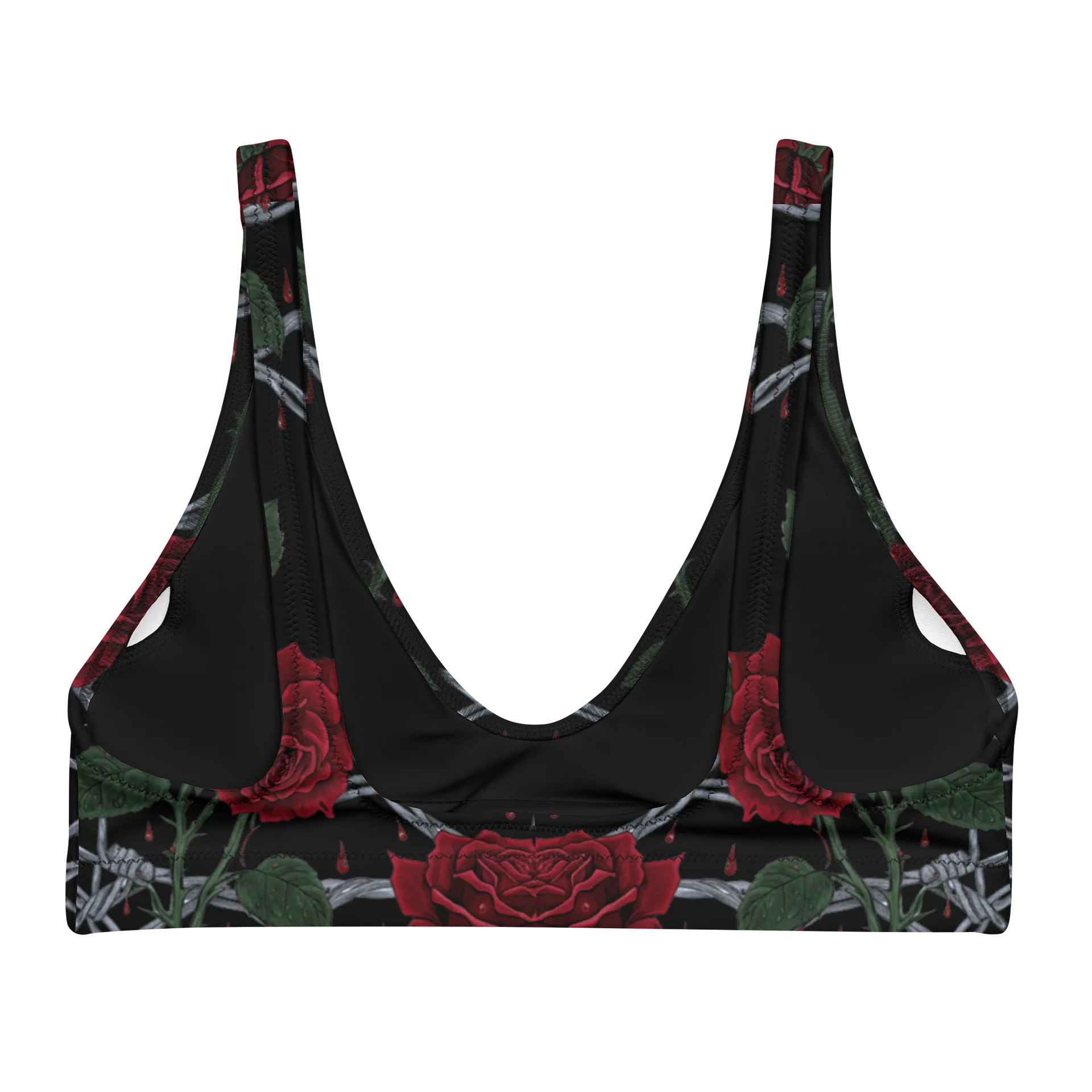 Colored Barbed Wire & Roses Padded Top product image (2)