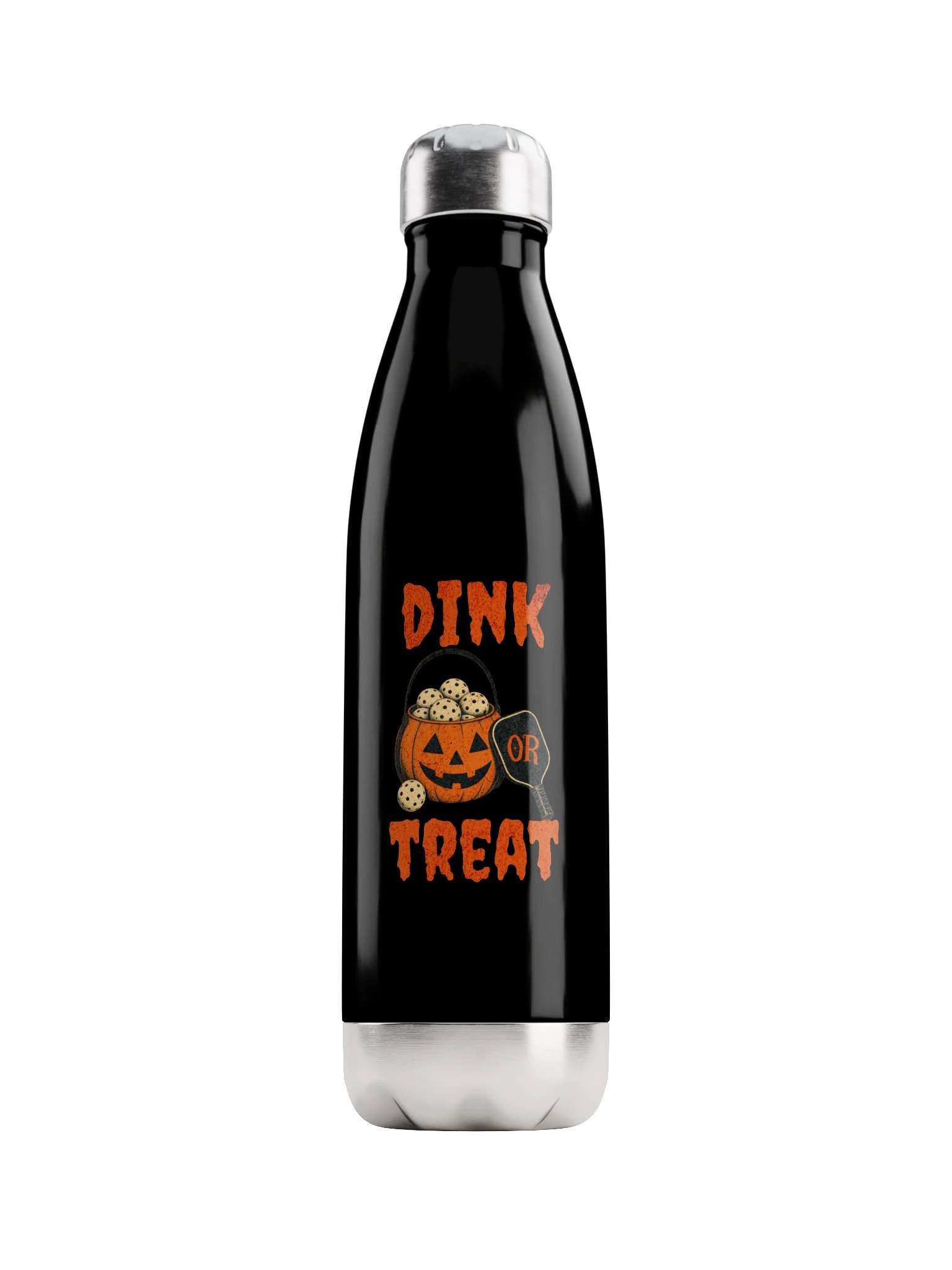 Dink or Treat Halloween Pickleball Water Bottle product image (1)
