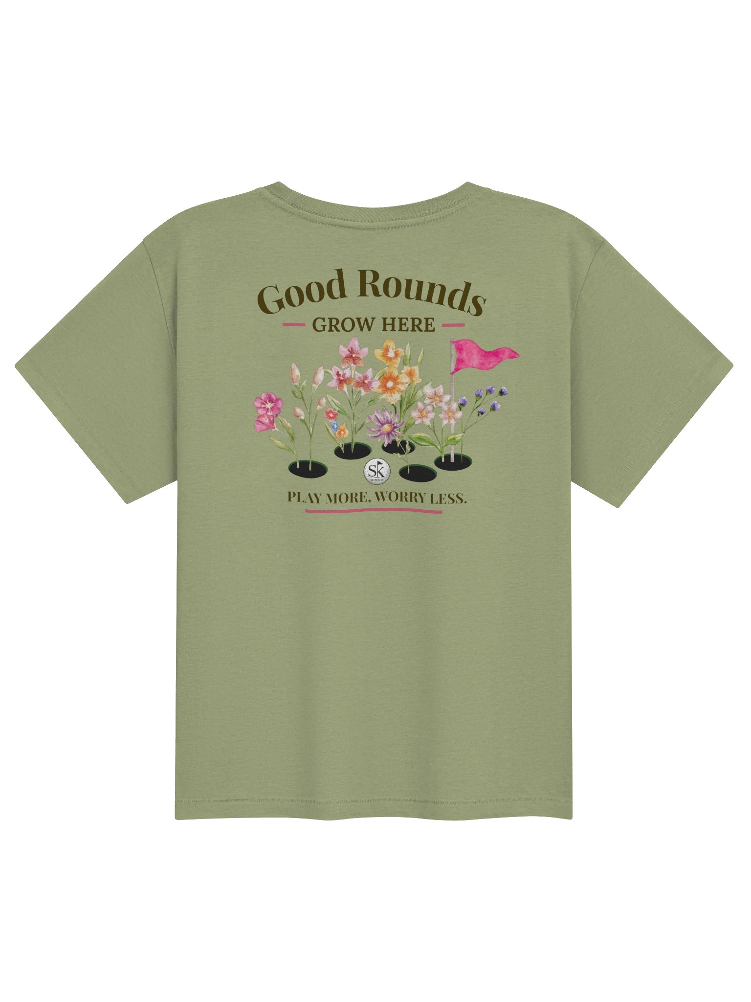 Good Rounds Grow Here — Women's High-Waisted Golf Tee product image (1)
