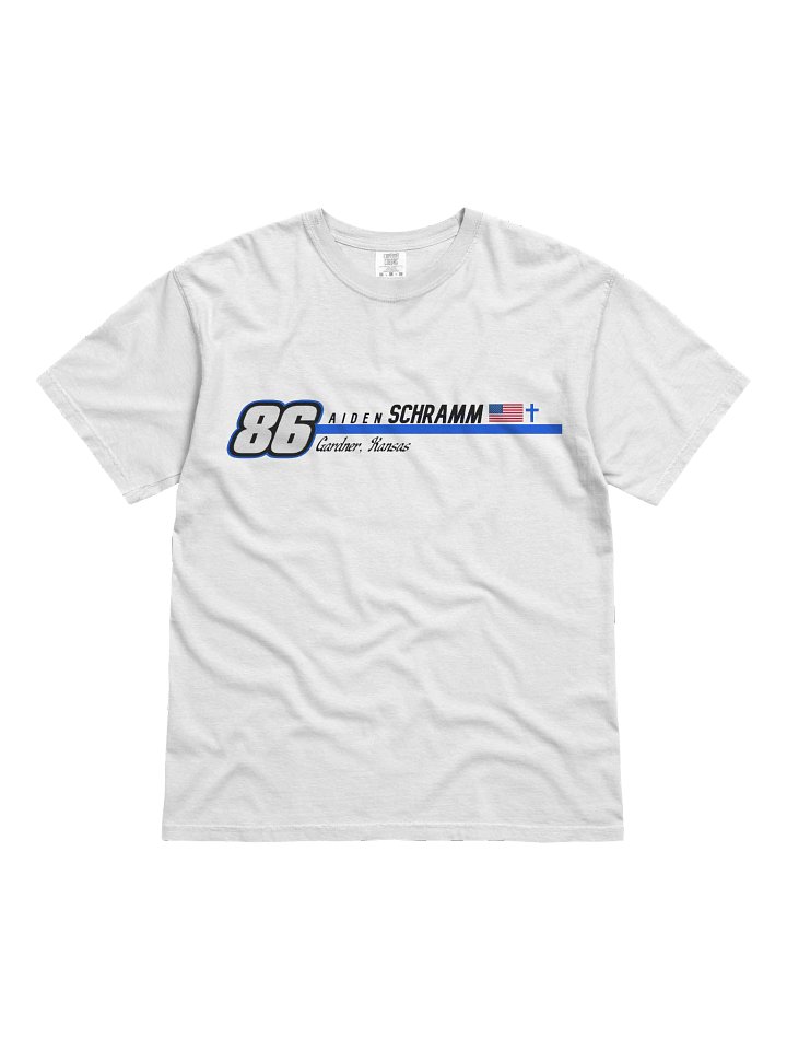 Aiden Schramm 2026 T-shirt Blue editon (white) product image (1)