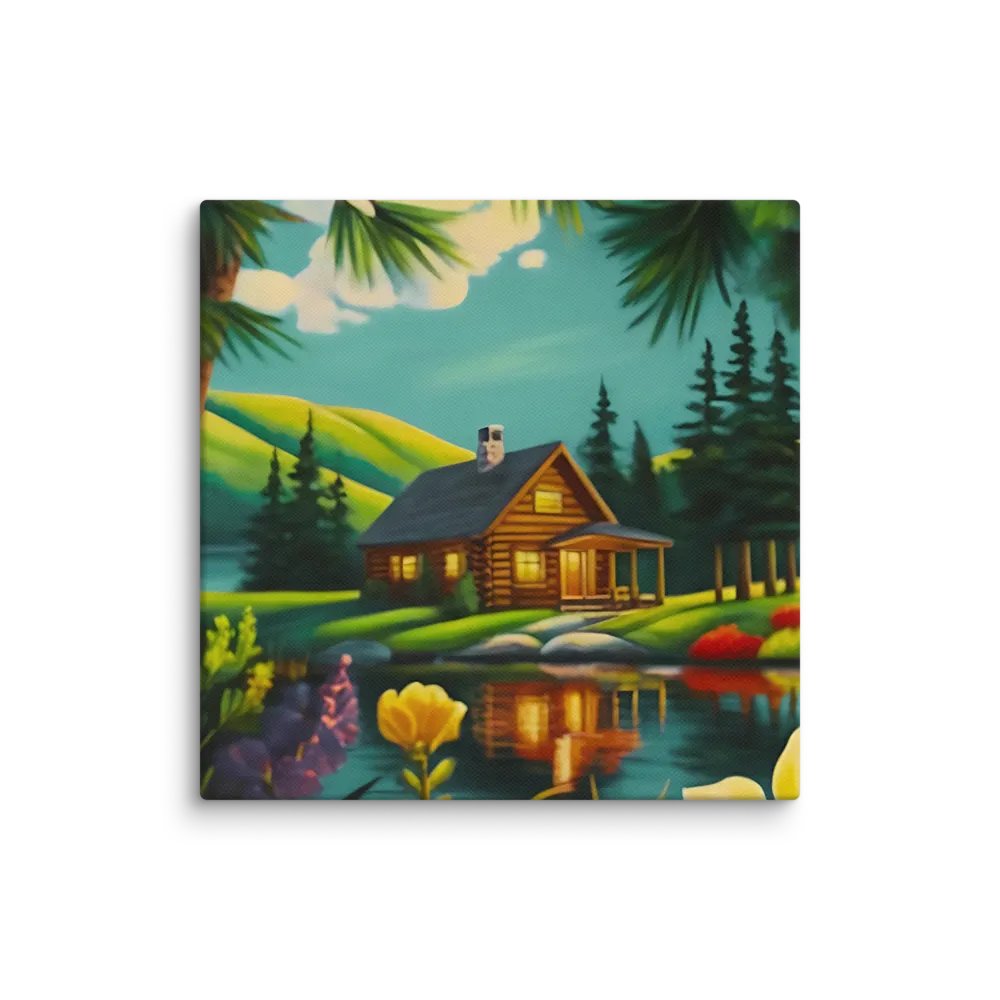 Tranquil Lakeside Haven Canvas product image (11)