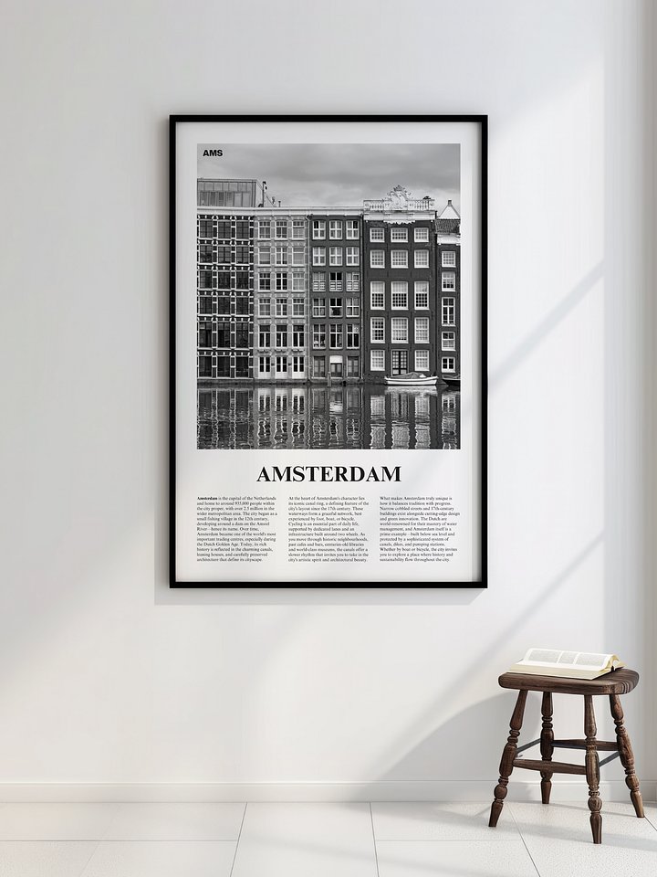 Amsterdam 01 Newspaper Poster | Framed product image (2)