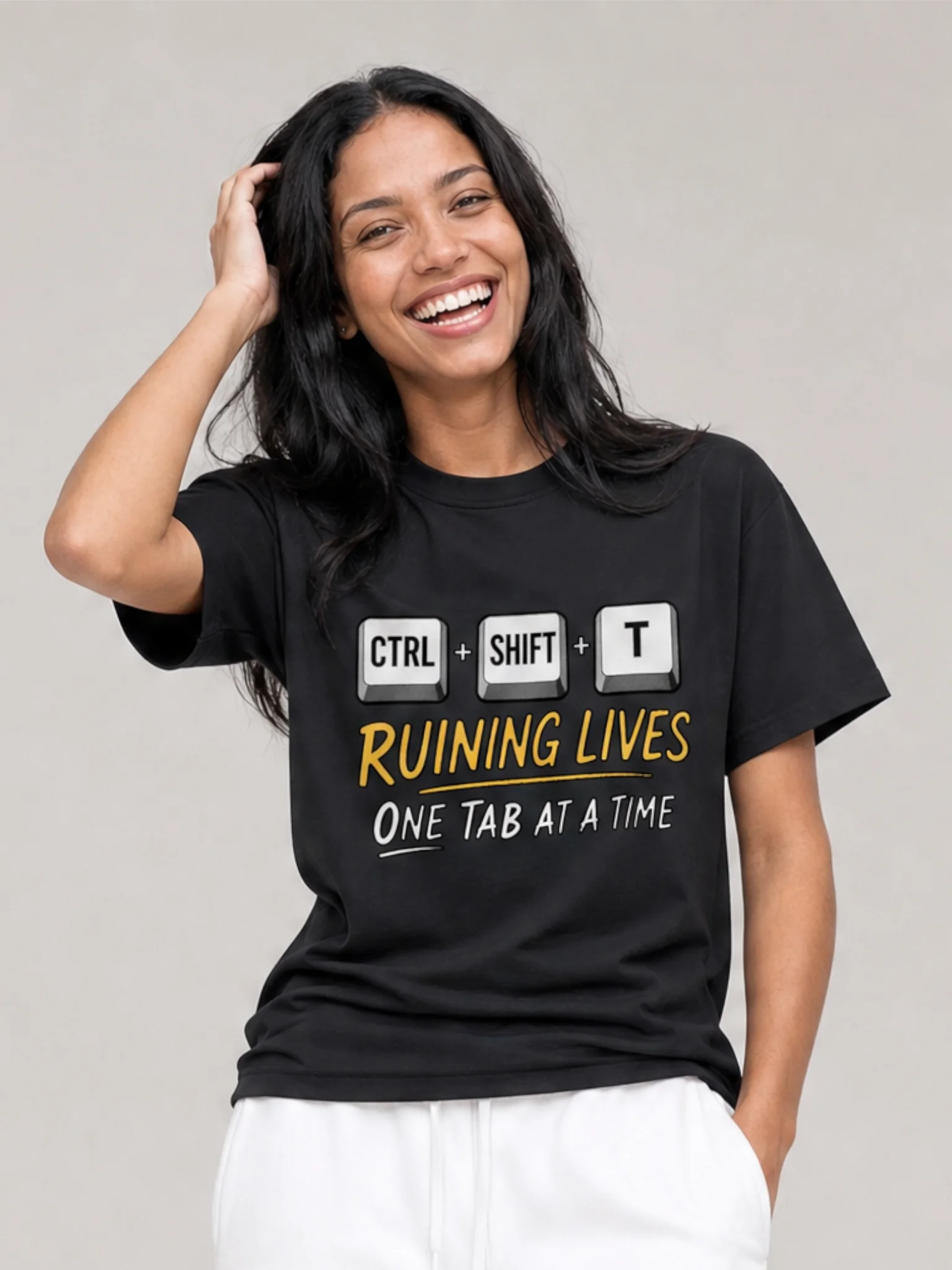 Ctrl Shift T Running Lives Graphic T-Shirt product image (1)