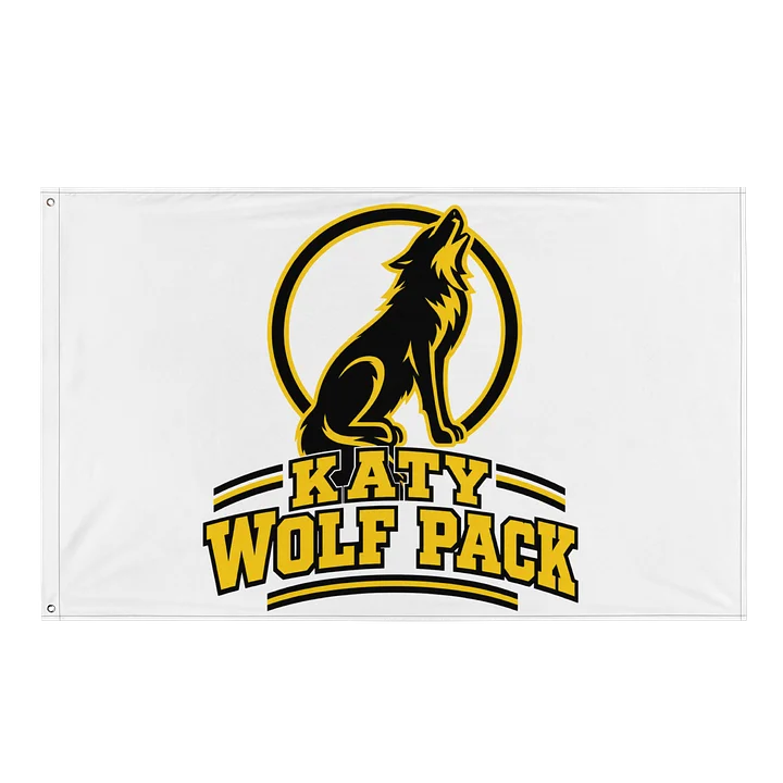 Katy Wolf Pack Black & Gold Flag product image (1)