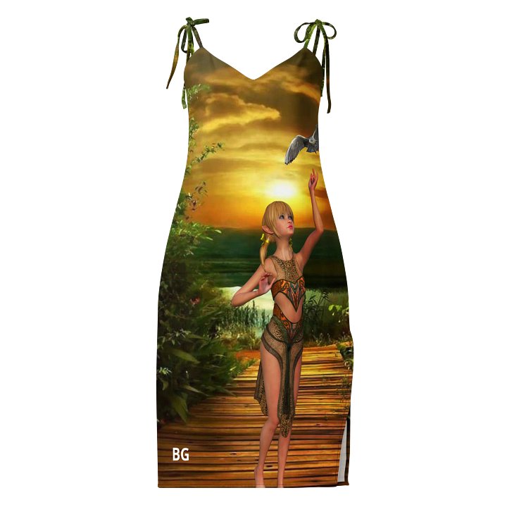 'Elven Stories - The Night of Your Return' Slip Dress product image (2)