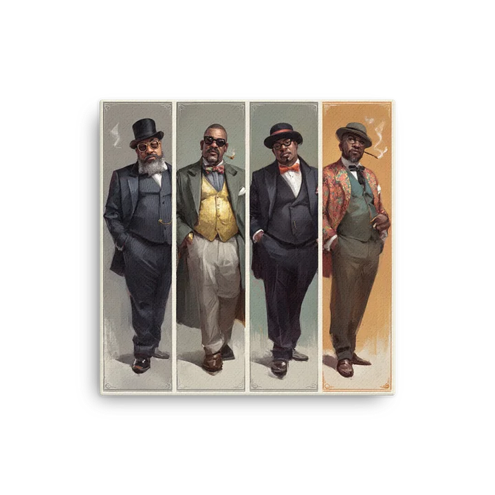Vintage Gentlemen Panels - Thin Canvas Art product image (1)