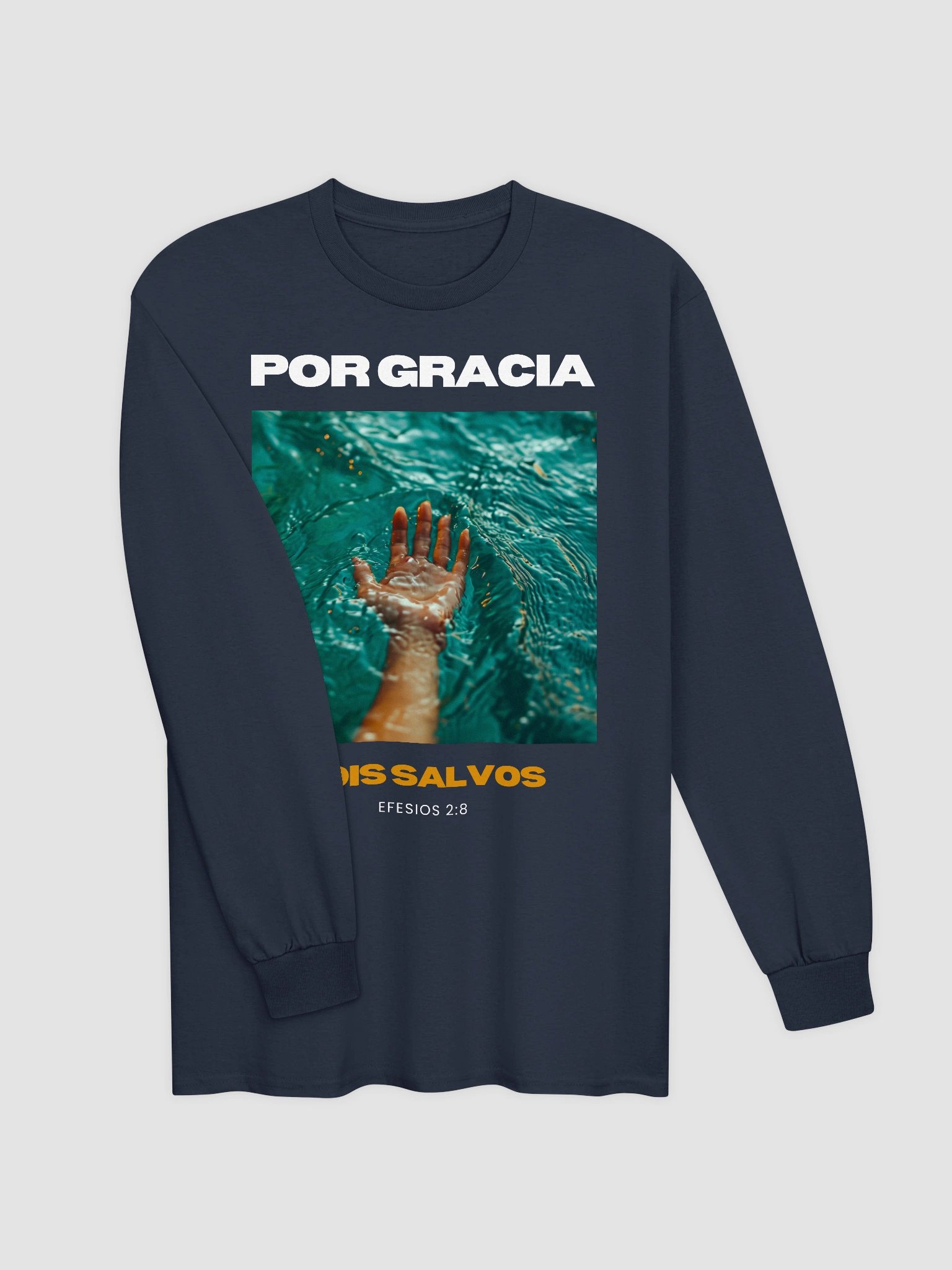 Camiseta Unisex Manga Larga | Por Gracia sois salvos product image (3)