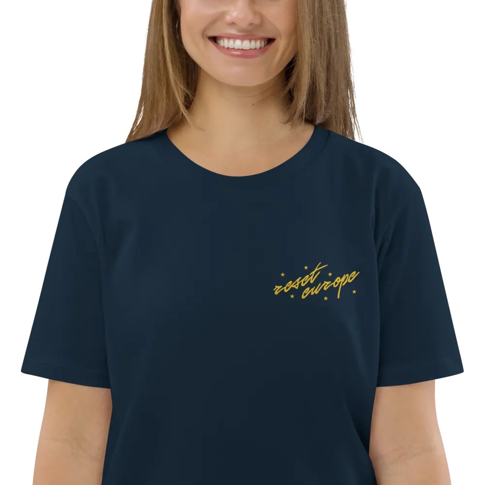 reset europe embroidered t-shirt - 100% organic cotton product image (12)