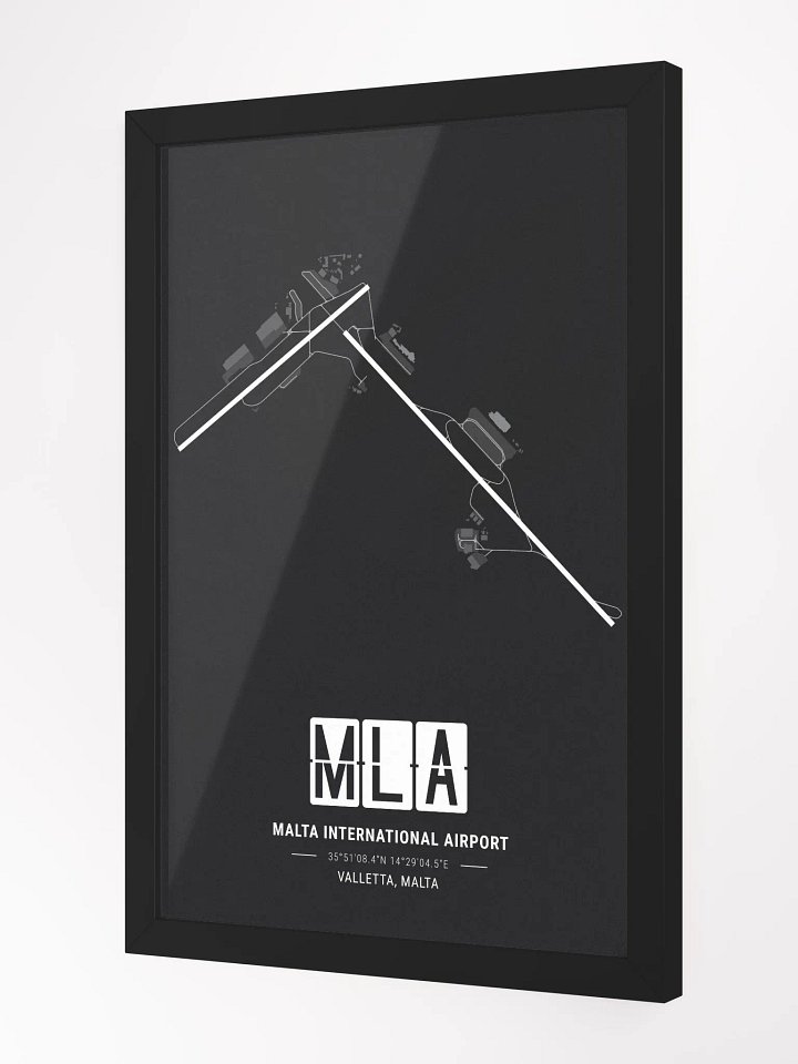 Framed Airport MLA Premium Map On Matt Paper product image (2)