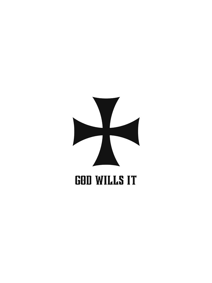 God wills it Crusader Gear desk mat product image (1)