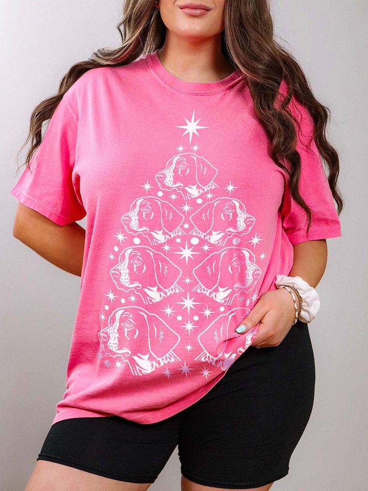 German Shorthaired Pointer(2) Christmas Tree T-Shirt product image (1)