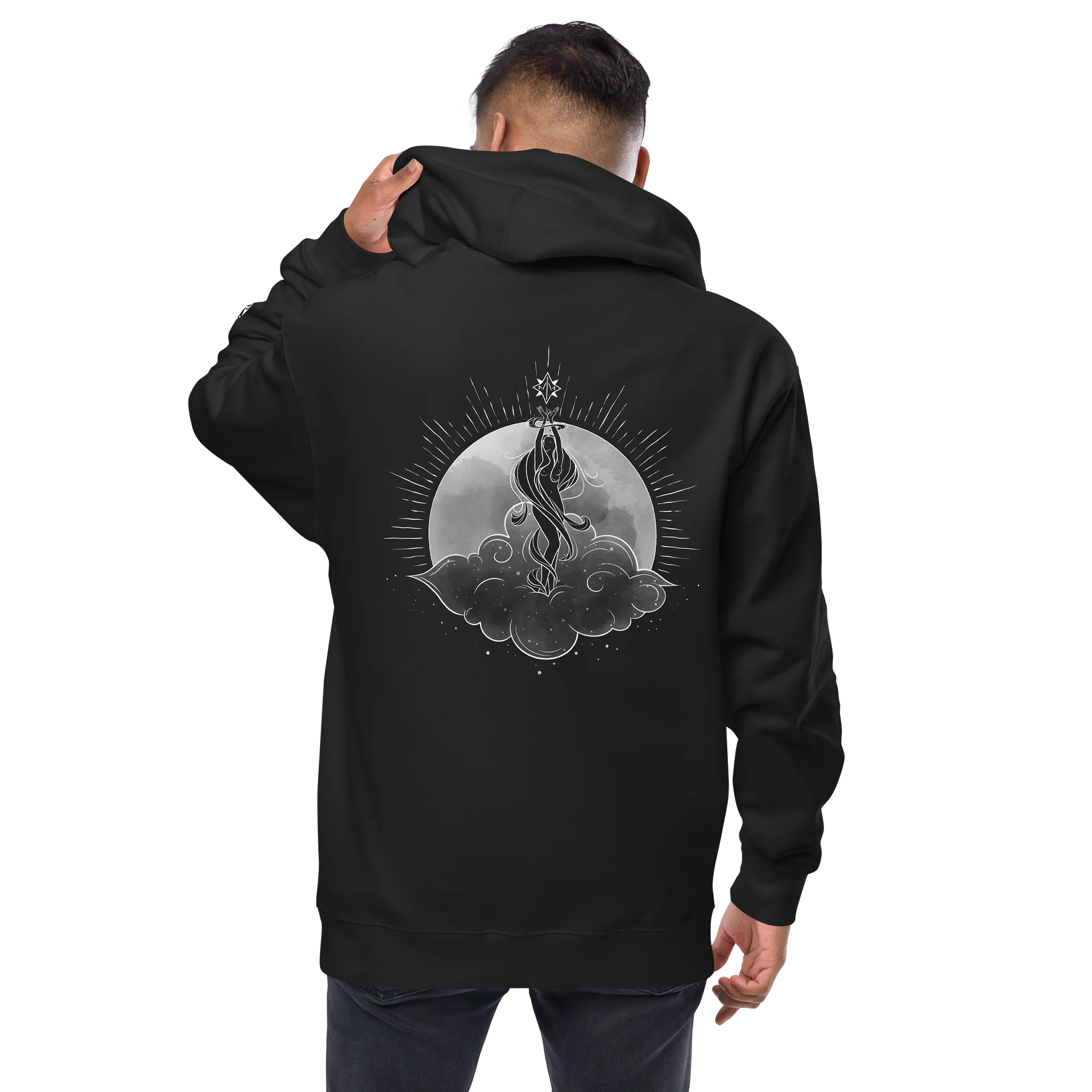 𝖆𝖗𝖎𝖆 fleece zip-up hoodie product image (2)