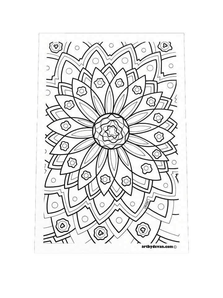 Color Your Own Art: Petal Mandala product image (1)