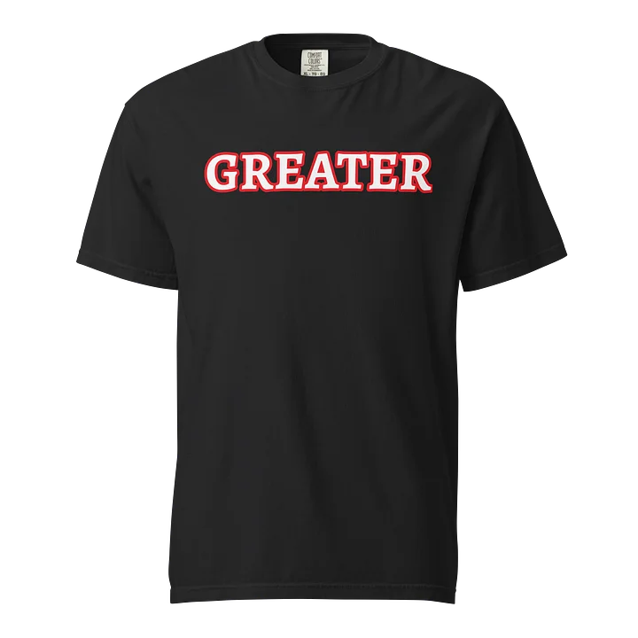 Greater Black short sleeve T-Shirt product image (1)