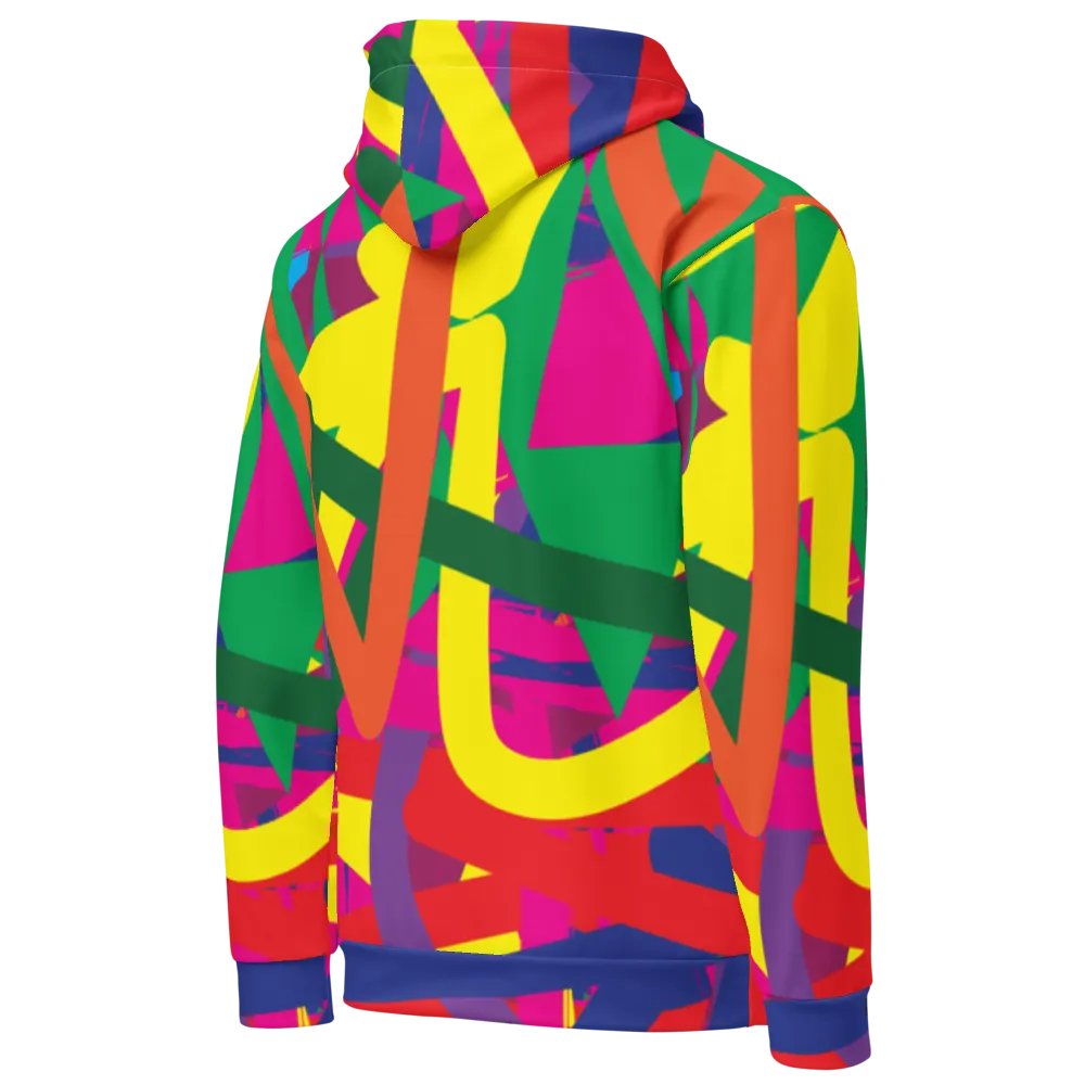 Colours - All-Over Print Recycled Unisex Hoodie product image (4)