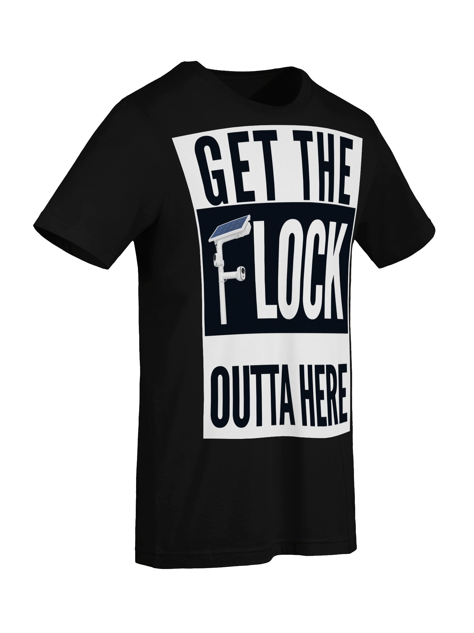 GET THE FLOCK OUTTA HERE — Jake Underwood Show Black T-Shirt product image (7)