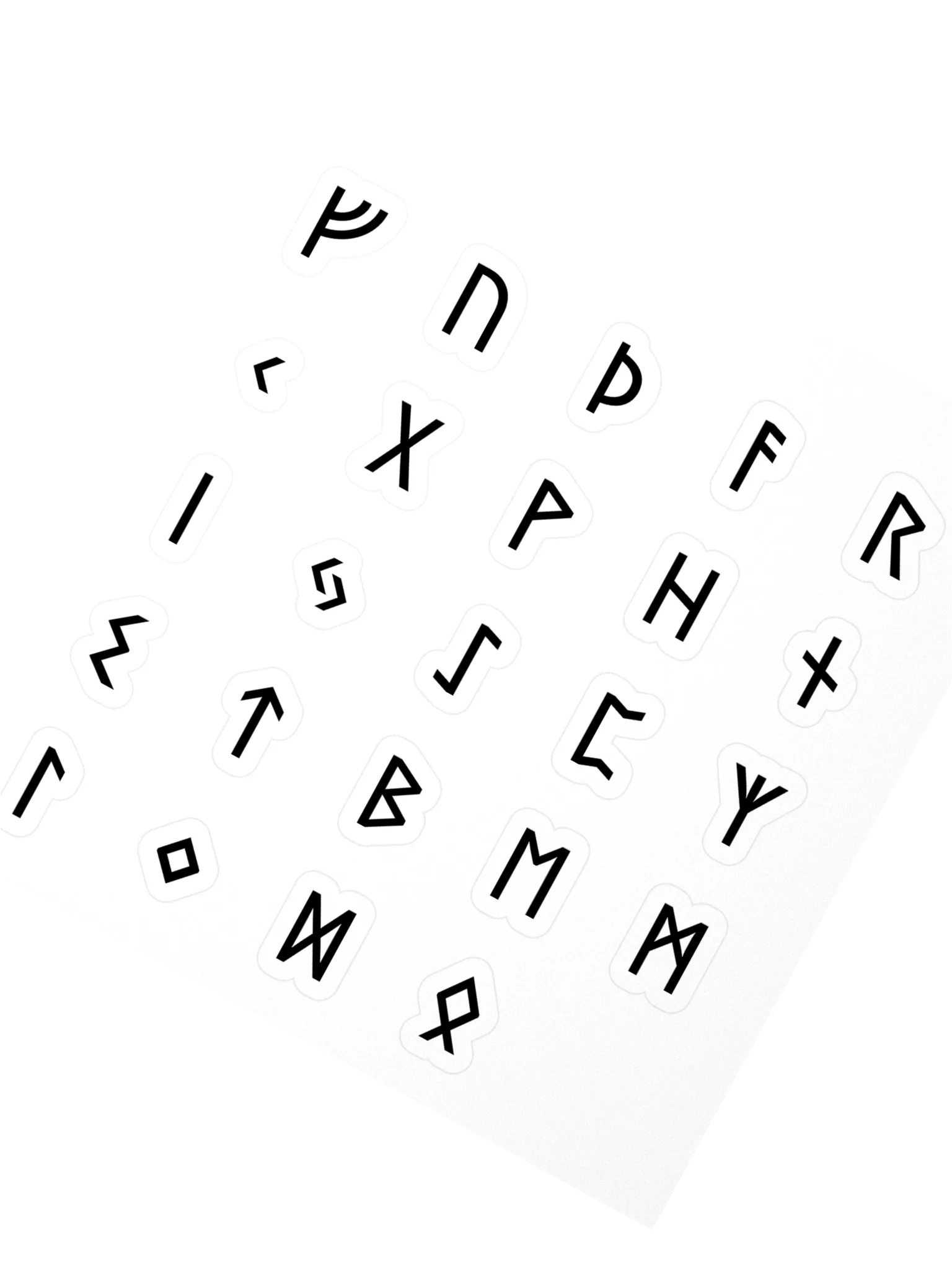 Stickers Runes Futhark — Elder Futhark - vue 2