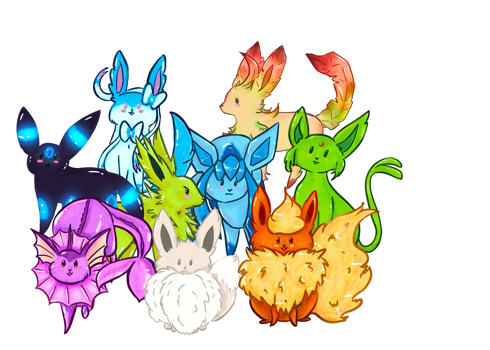 Shiny Special attack dog stickers product image (1)