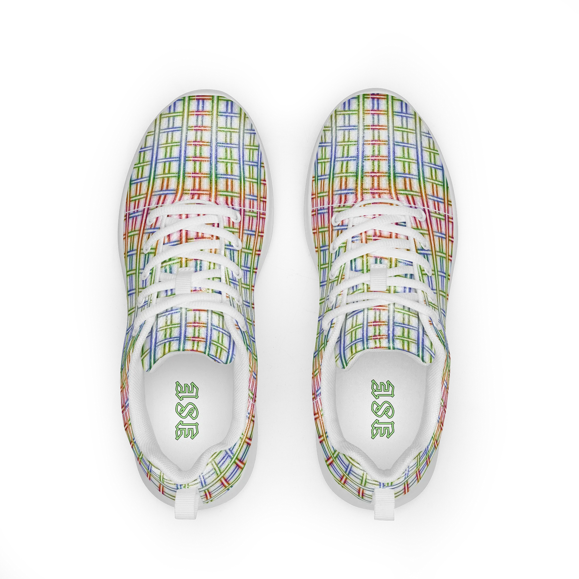 Rainbow Grid – Urban Digital Low-Top Men's Sneakers product image (1)