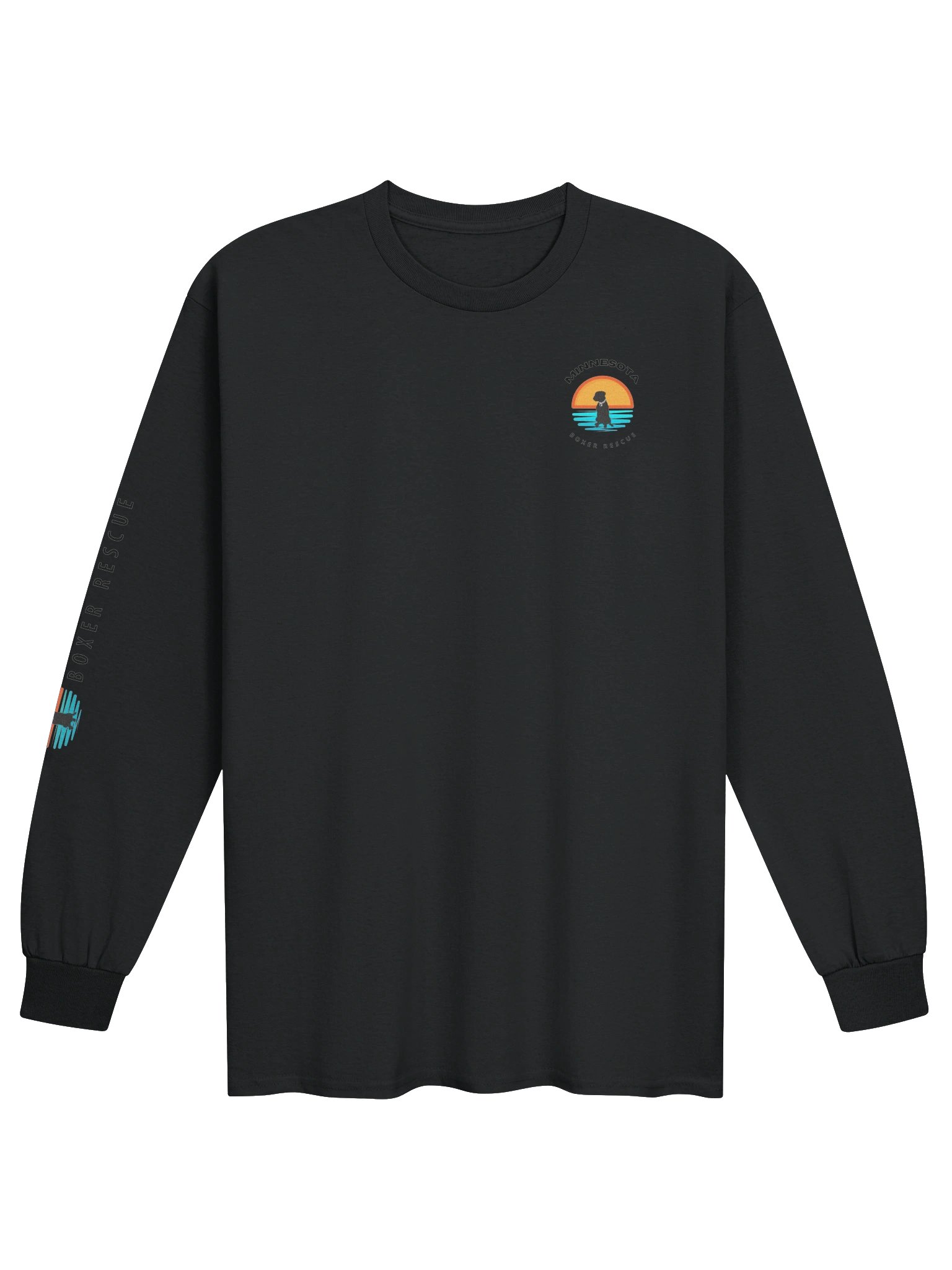 MNBR Sunset Logo Long Sleeve Tee - Dark w/Black Logo product image (1)