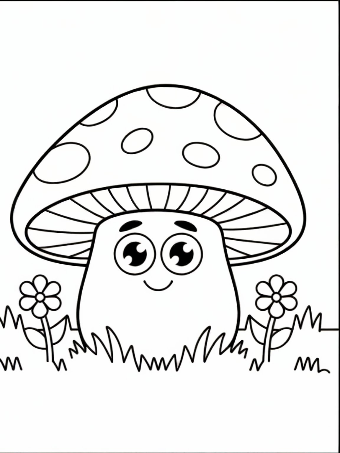 Cute Mushroom Coloring Pages product image (2)