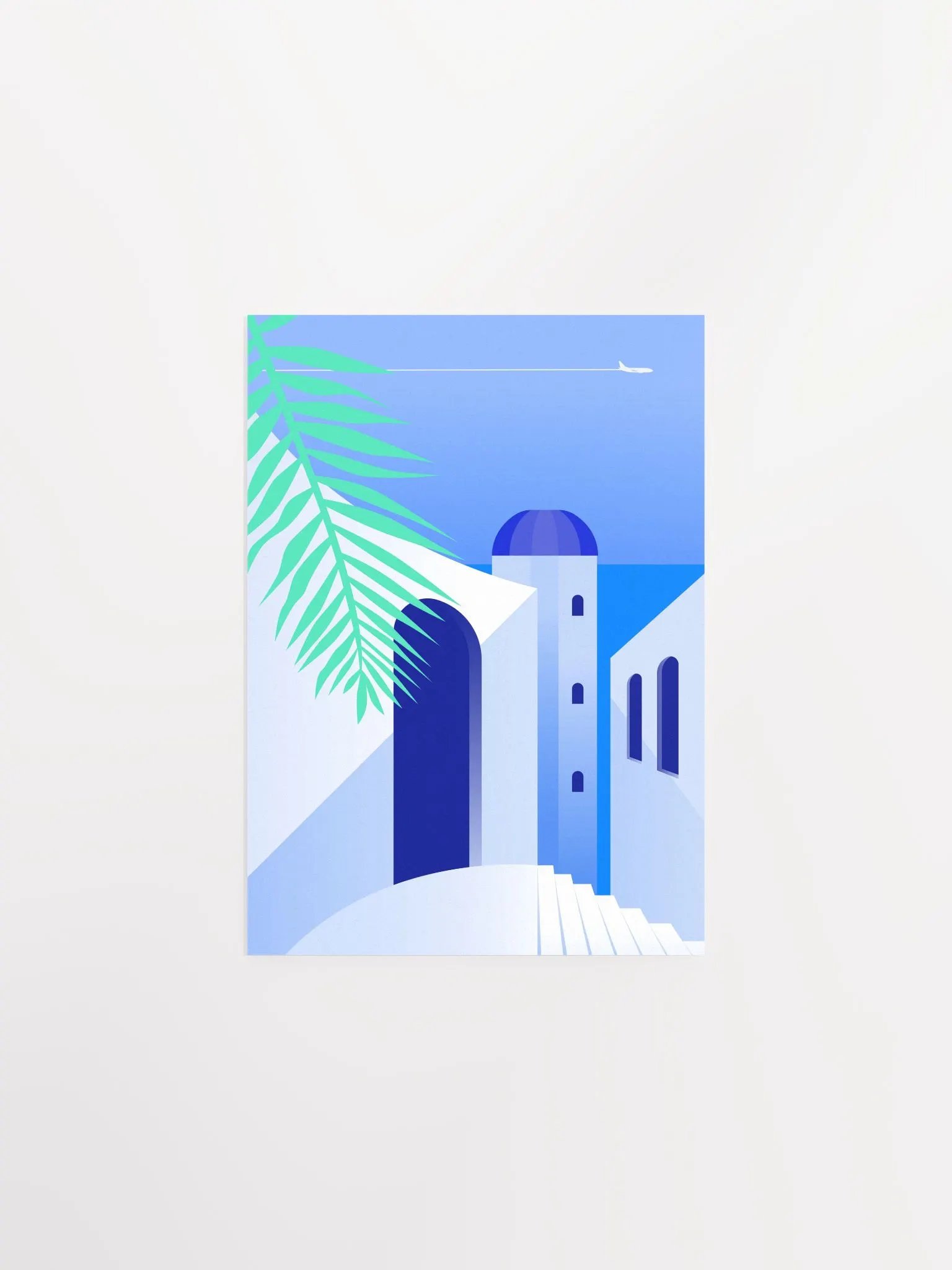 Boho travel art. Santorini, Greece poster — boho travel poster product image (6)