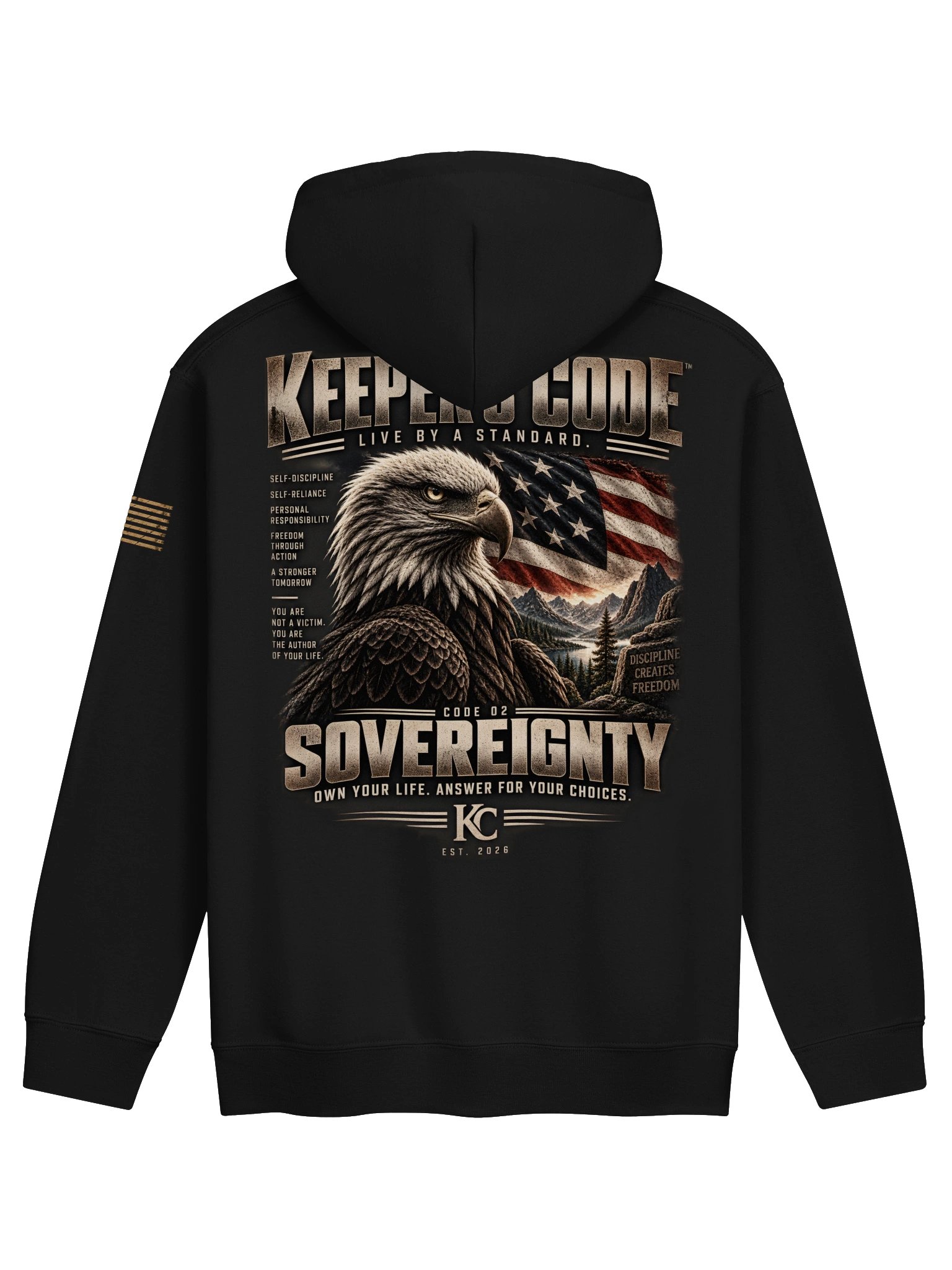 Keeper’s Code™ Women’s CODE 02 Sovereignty Eagle Hoodie product image (4)