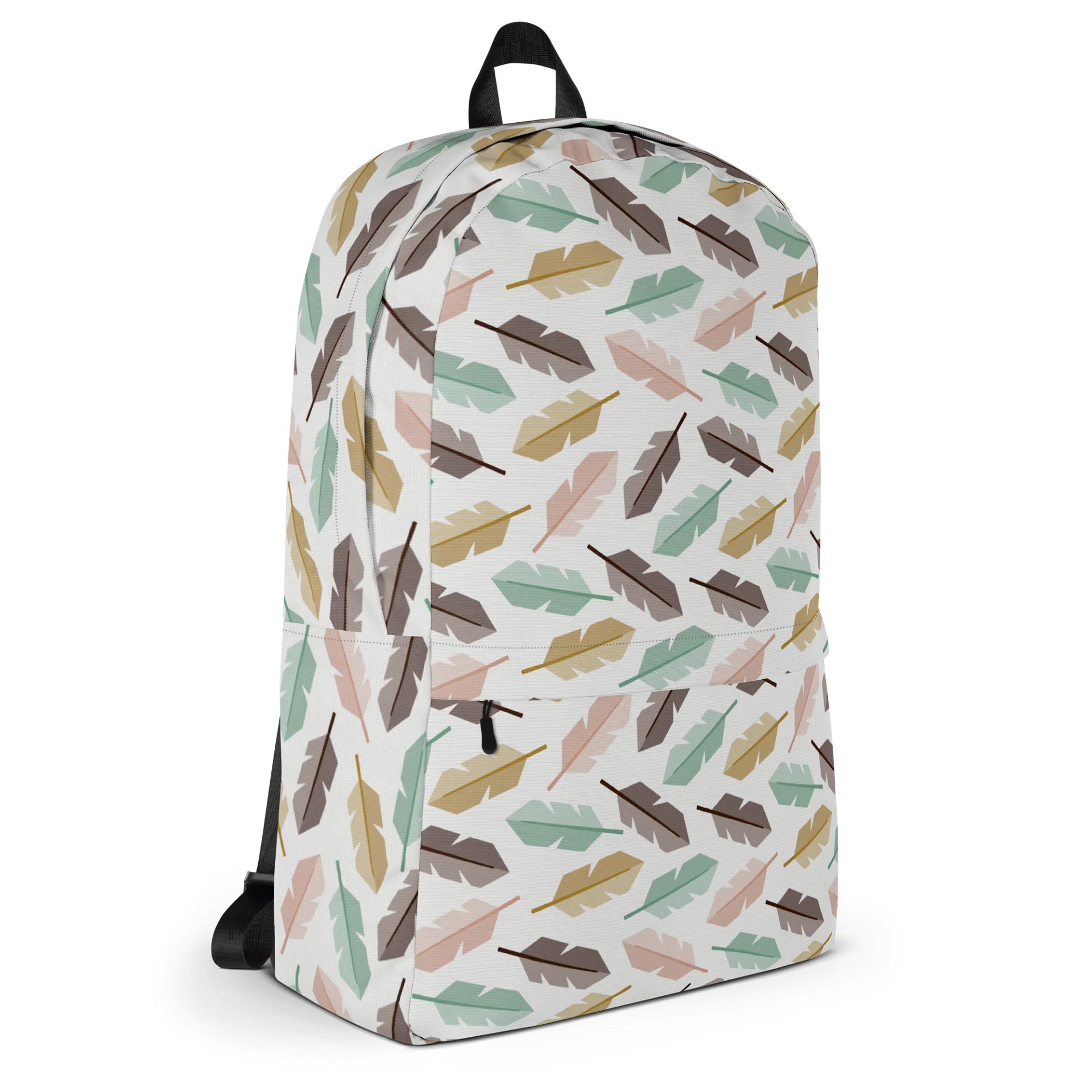 Mid-Century Modern Feathers All-Over Print Backpack product image (3)