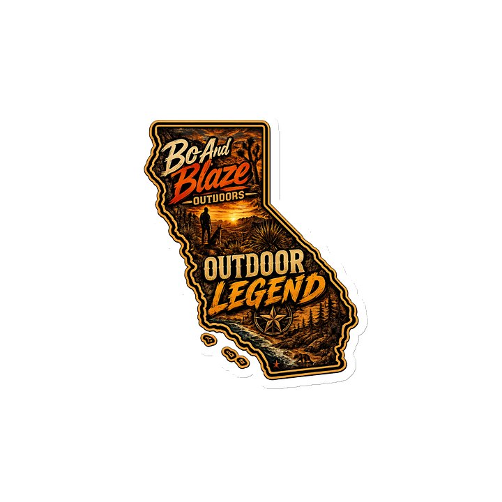 🧲 Bo & Blaze Outdoors Outdoor Legend Magnet ➡️ 4” × 4” product image (2)