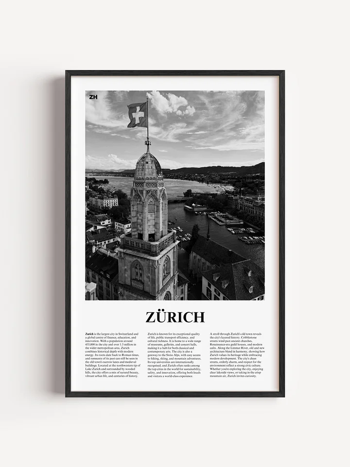 Zurich 01 Newspaper Poster product image (1)