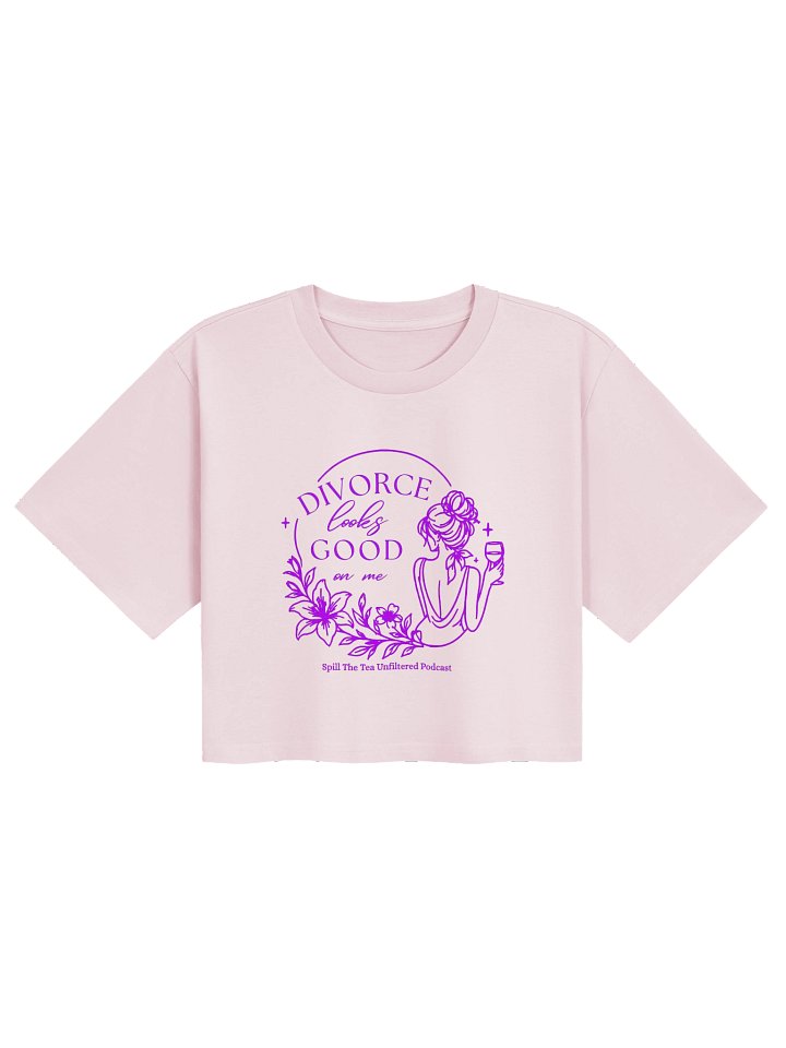 Divorce Looks Good Crop Tee product image (9)