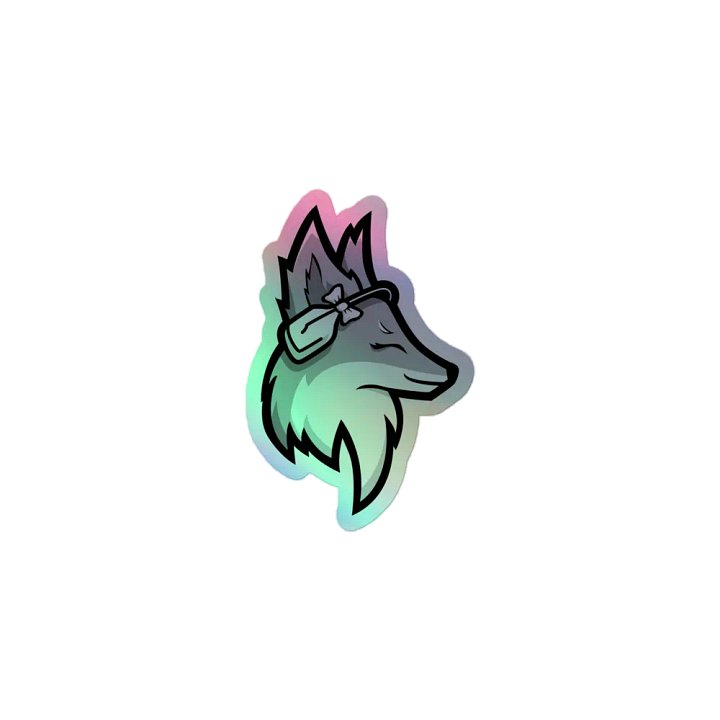 Smol Foxy Mandy Logo Holographic Sticker product image (2)