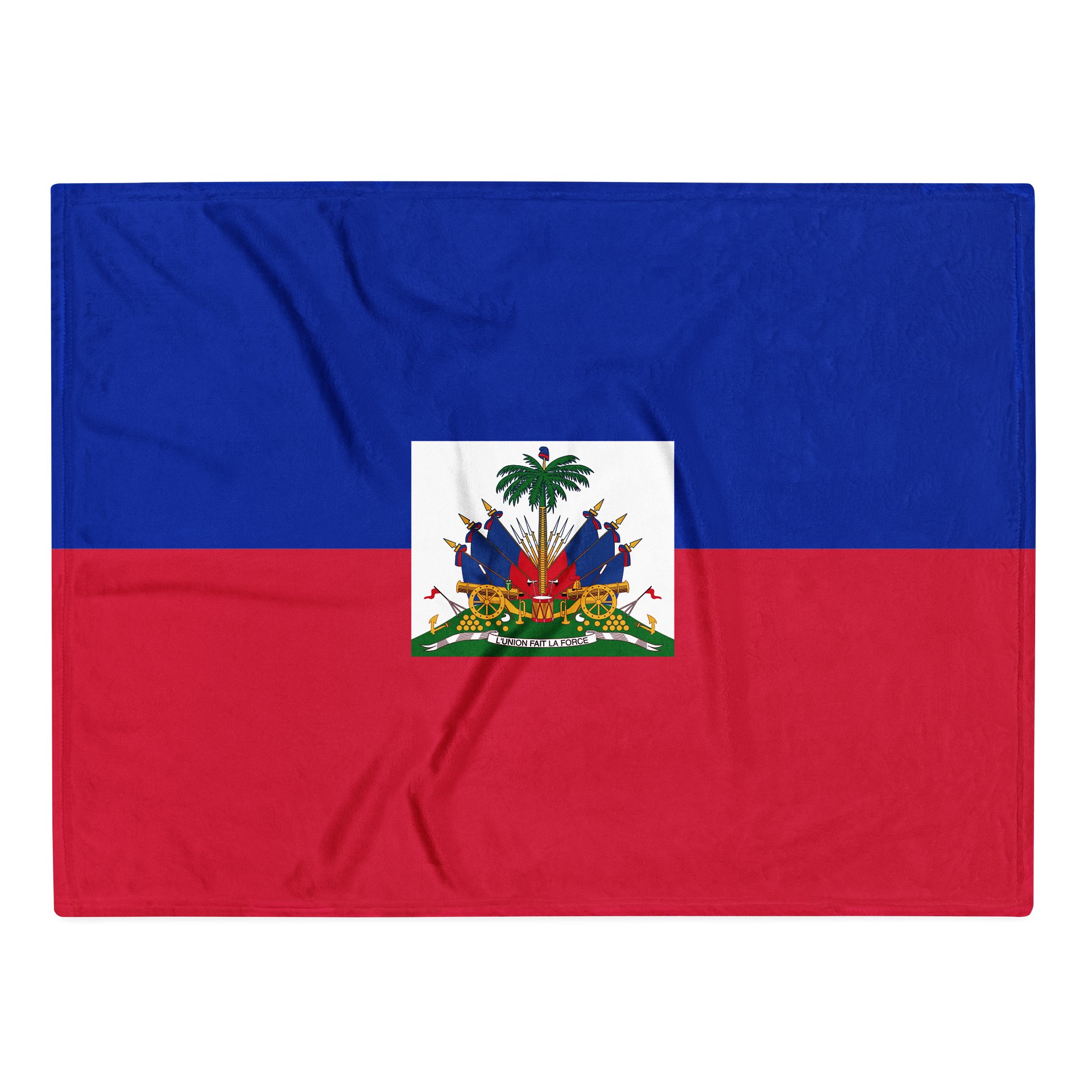 Cozy Haitian flag Throw Blanket product image (1)