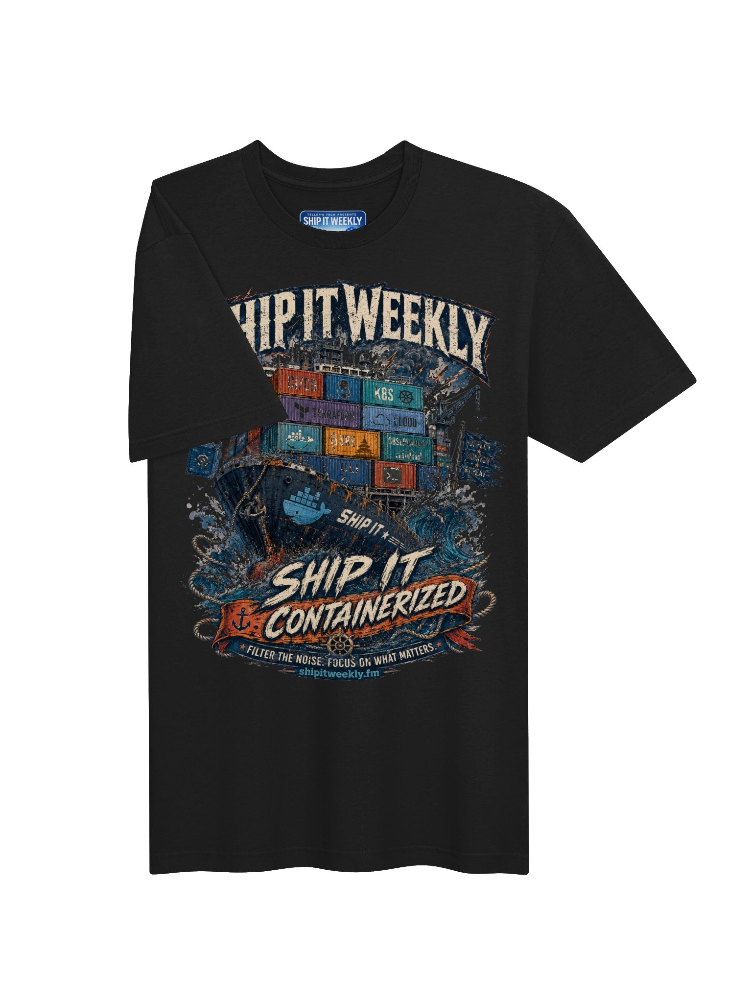 Ship It Containerized | Ship It Weekly DevOps Tee product image (13)