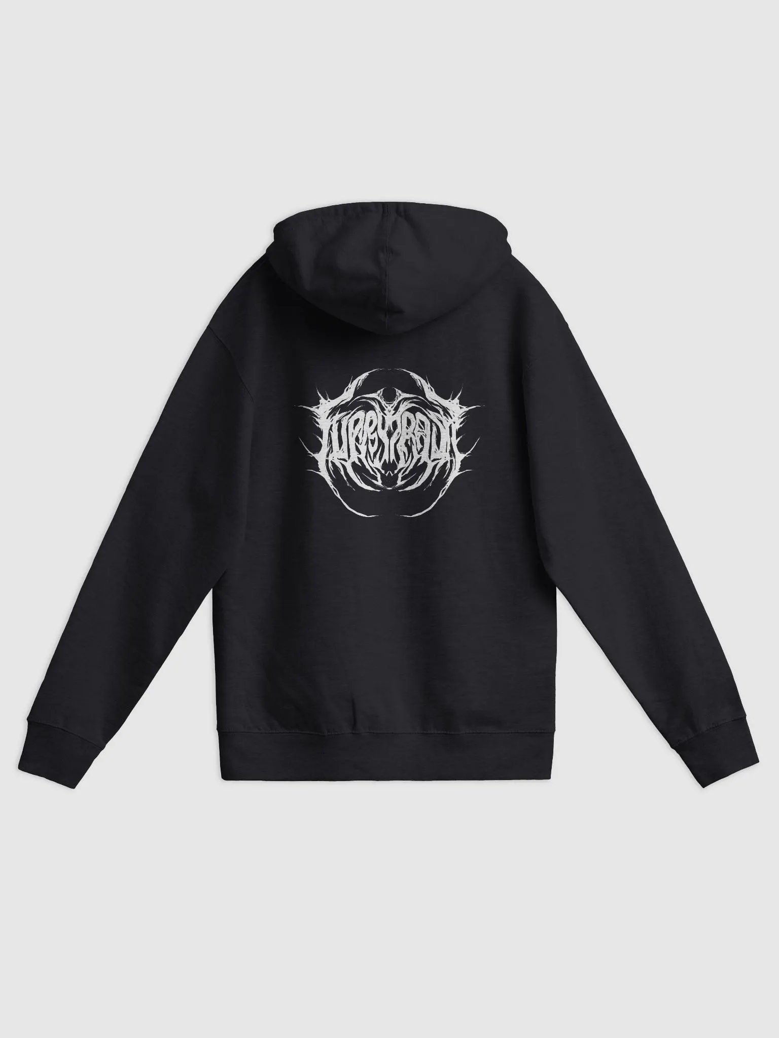 Furry Trash Metal Logo Zip-Up Hoodie - with back print product image (4)