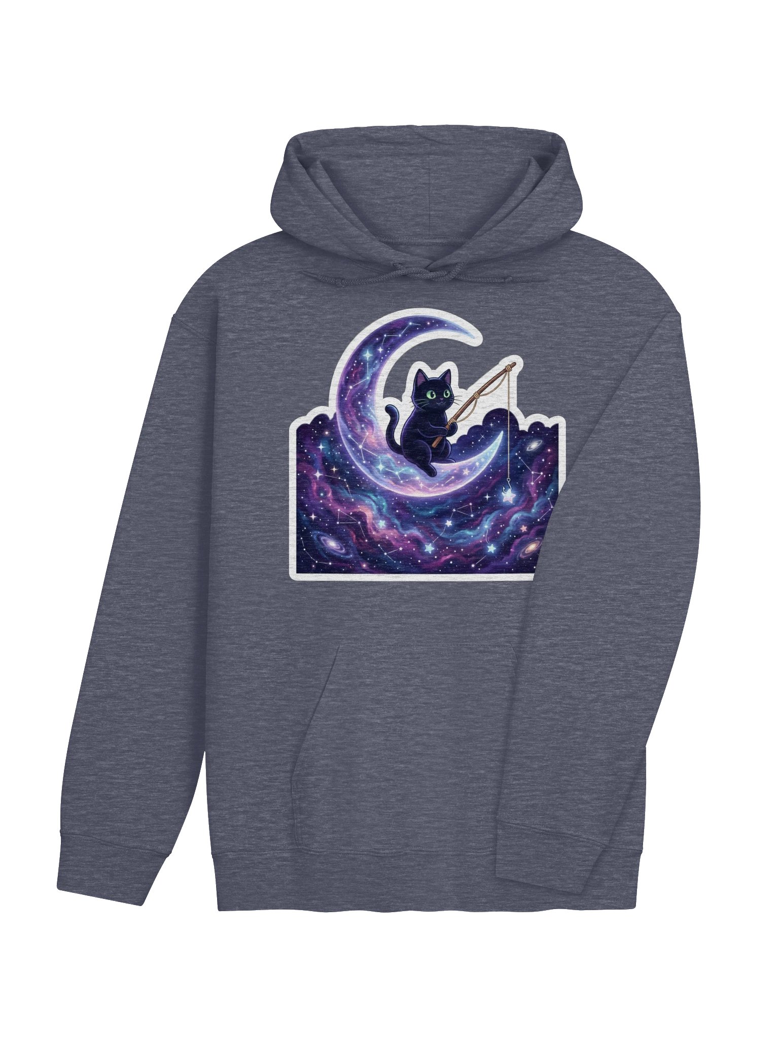 Moon Fishing Cat Hoodie product image (25)